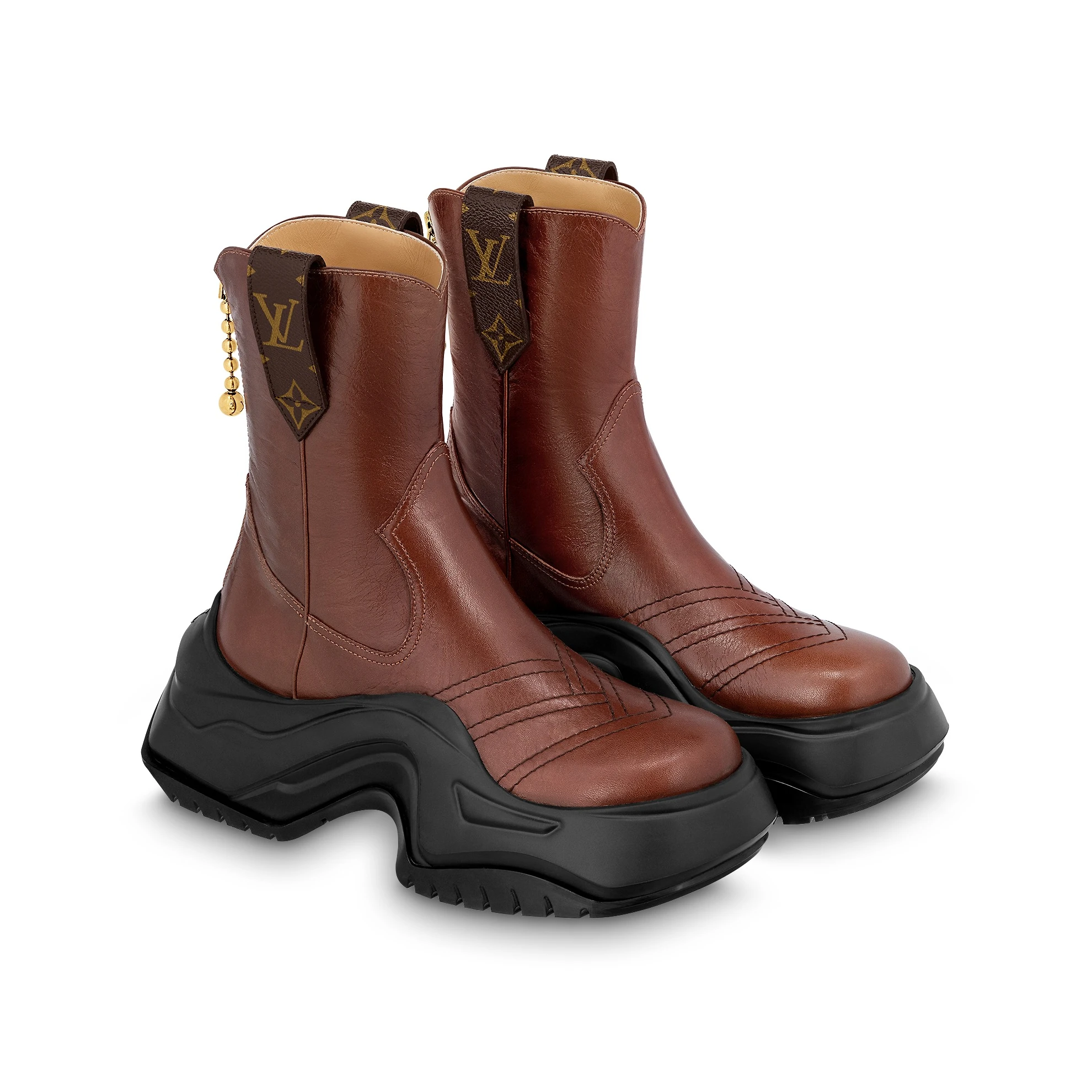 Lv belts replica Louis Vuitton LV Archlight 2.0 Platform Ankle Boot Brown 1ABHSQ