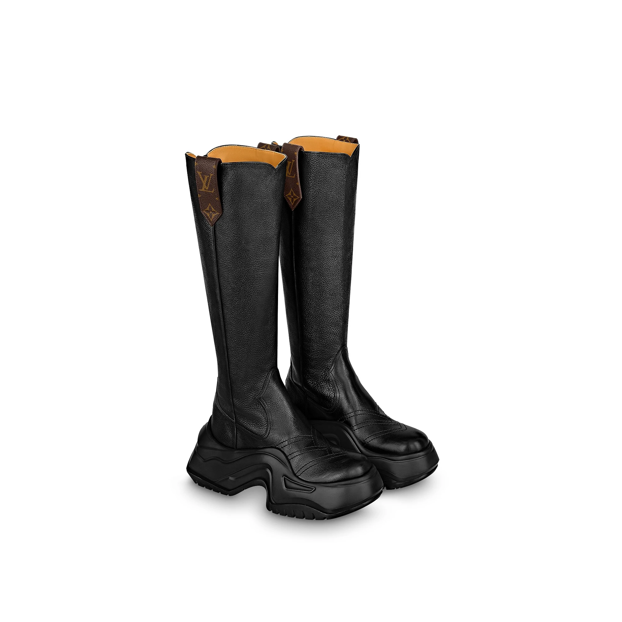 Top lv Louis Vuitton LV Archlight 2.0 Platform High Boot Black 1ABHSY