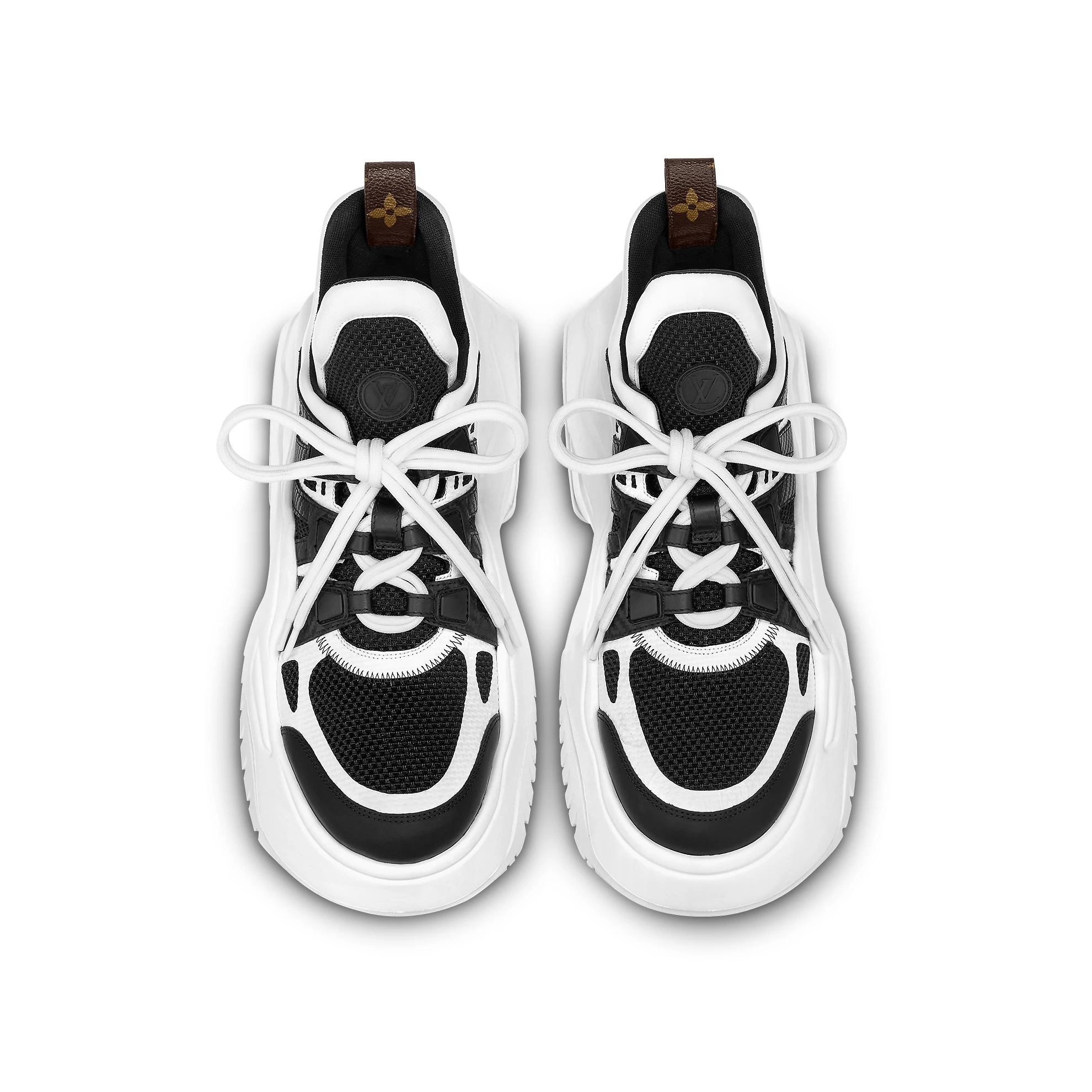 Lv belts replica Louis Vuitton LV Archlight 2.0 Platform Sneaker Black White 1ABIMU