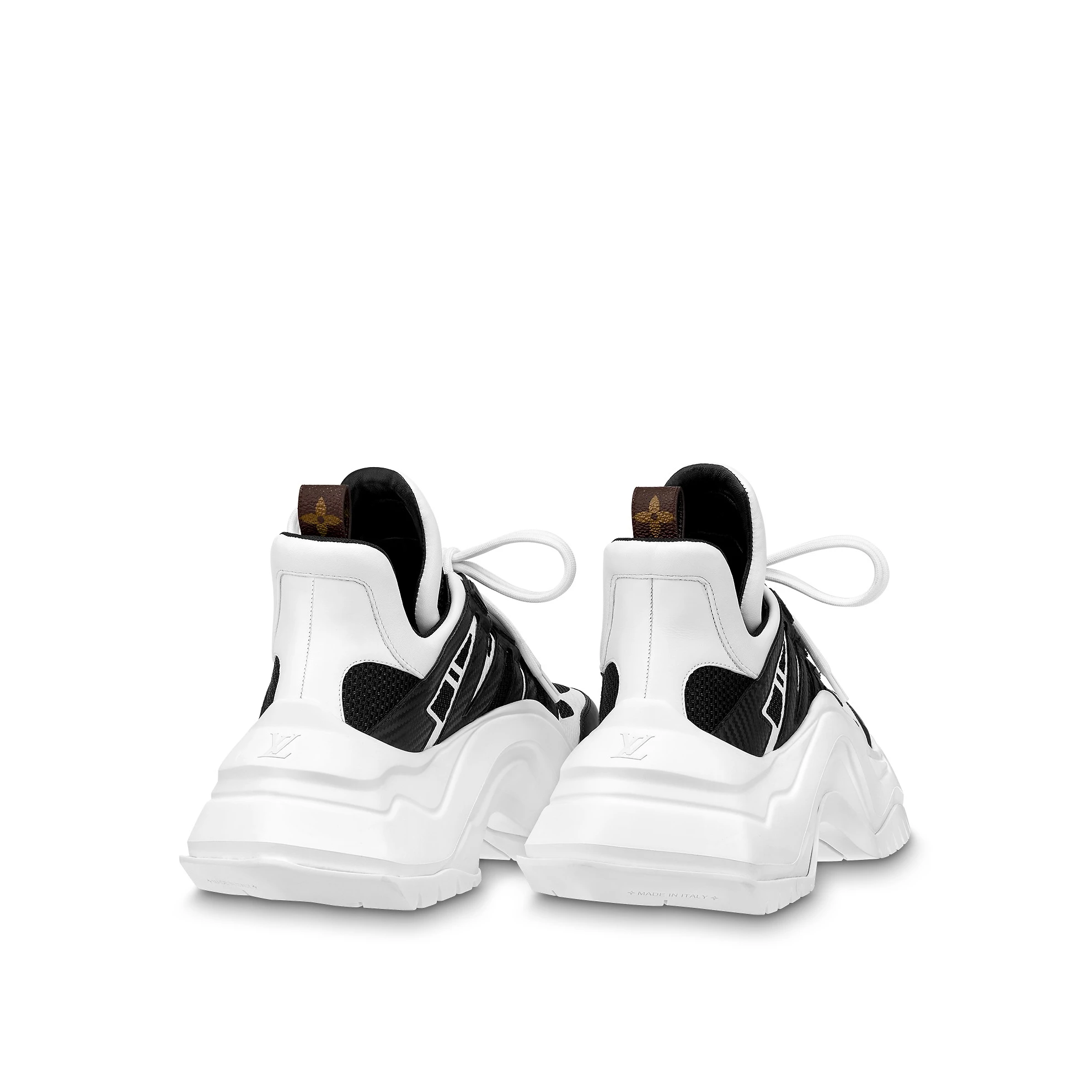 Lv belts replica Louis Vuitton LV Archlight 2.0 Platform Sneaker Black White 1ABIMU