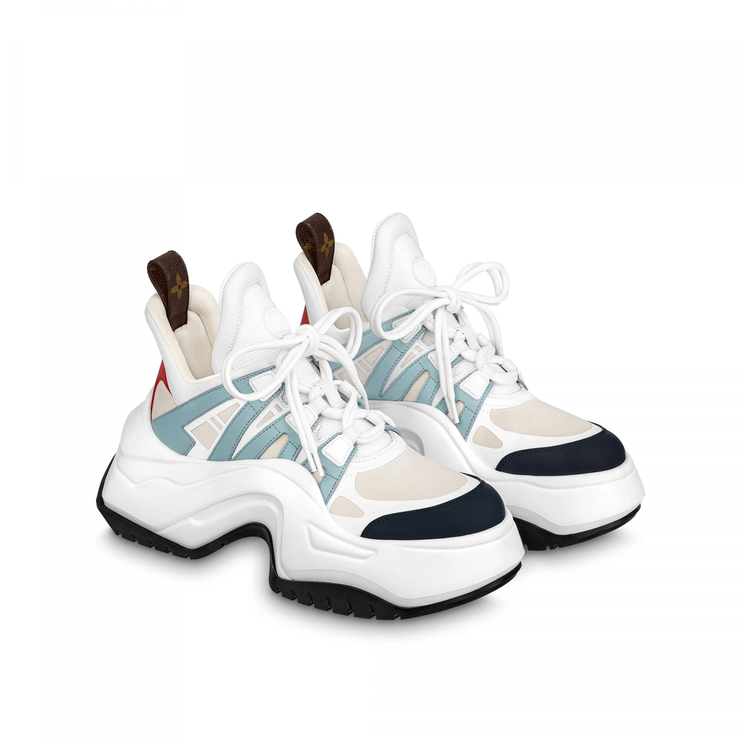 Lv belts replica Louis Vuitton LV Archlight 2.0 Platform Sneaker Blue Gray 1ABIHW