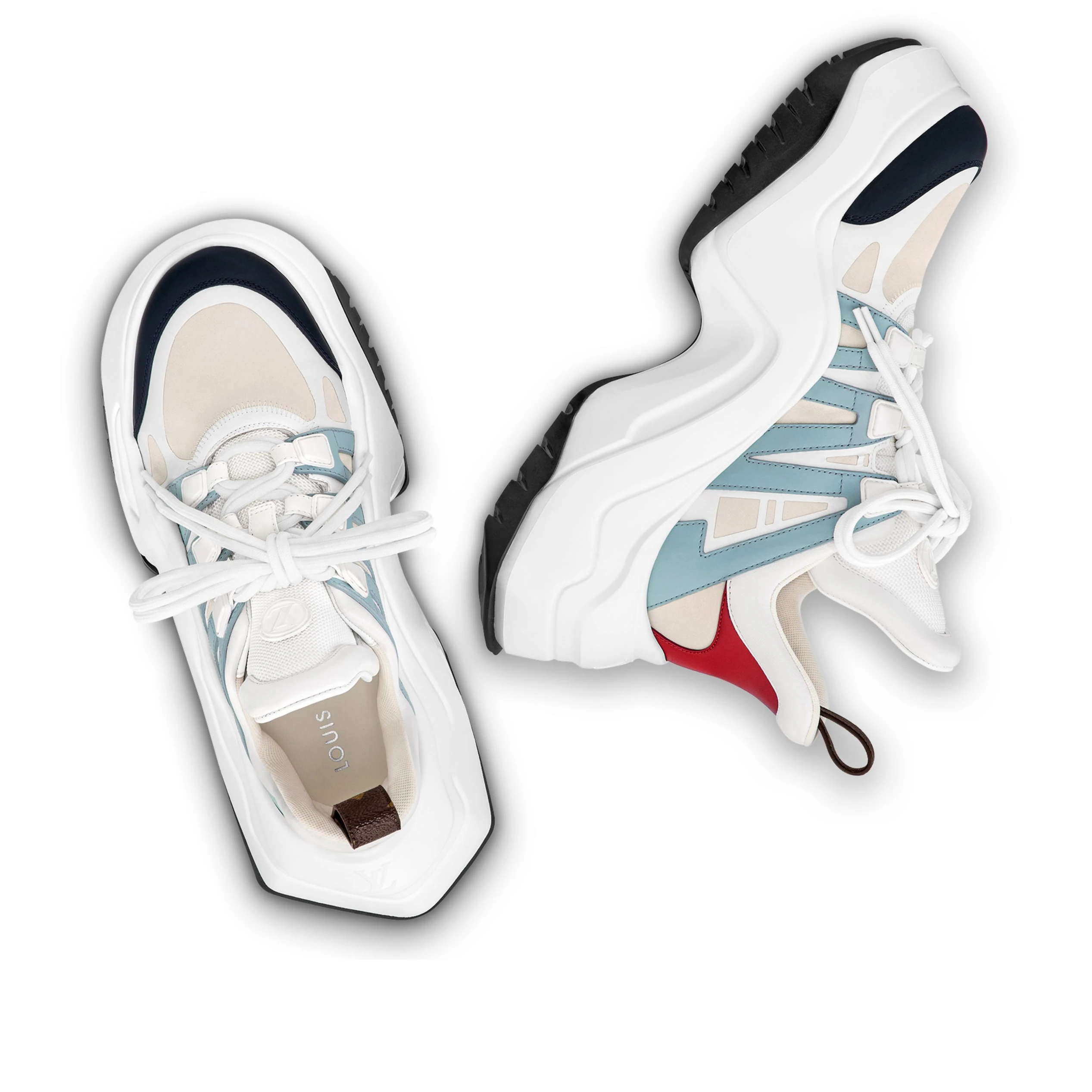 Lv belts replica Louis Vuitton LV Archlight 2.0 Platform Sneaker Blue Gray 1ABIHW