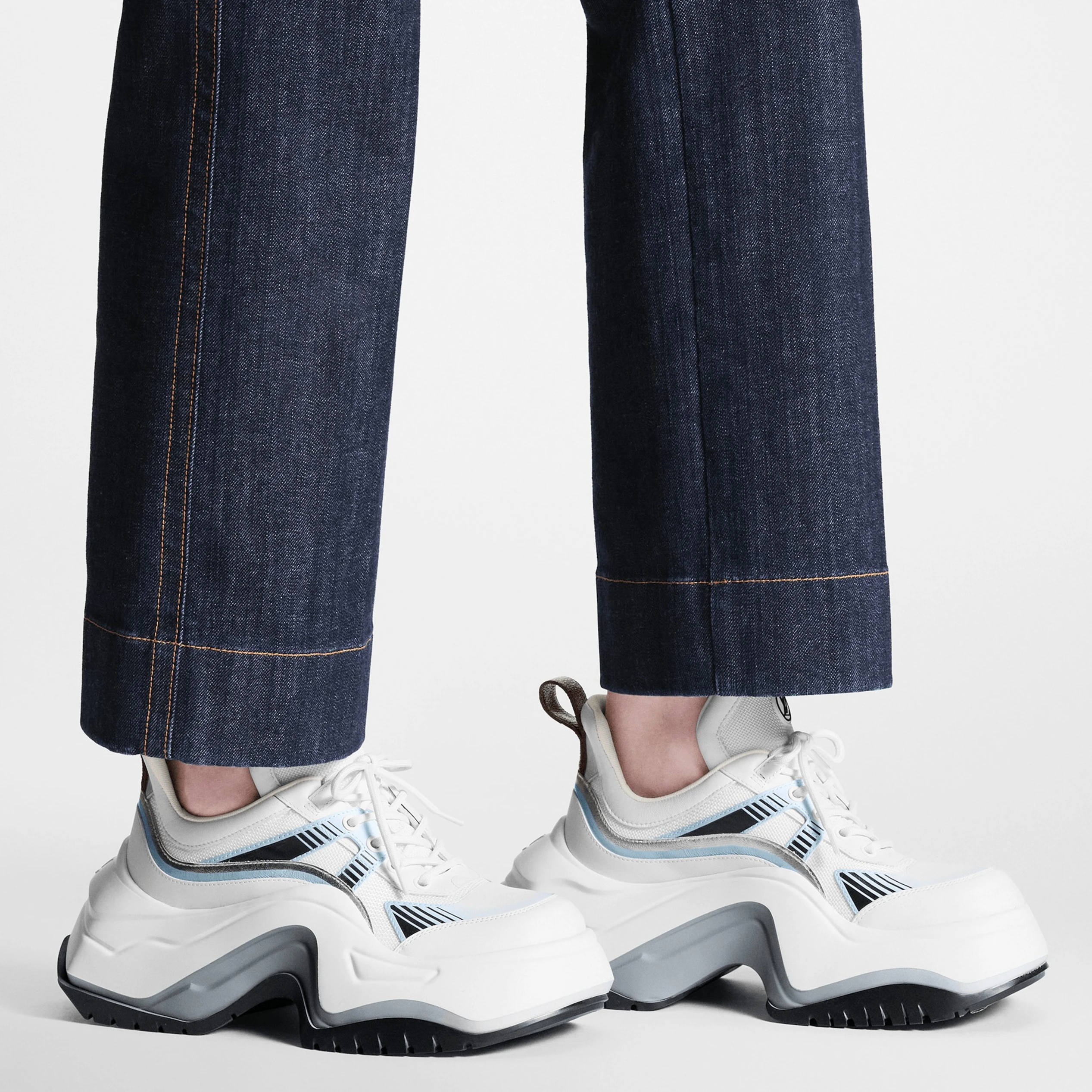 Lv belts replica Louis Vuitton LV Archlight 2.0 Sneaker Platform Light Blue 1ABI0N