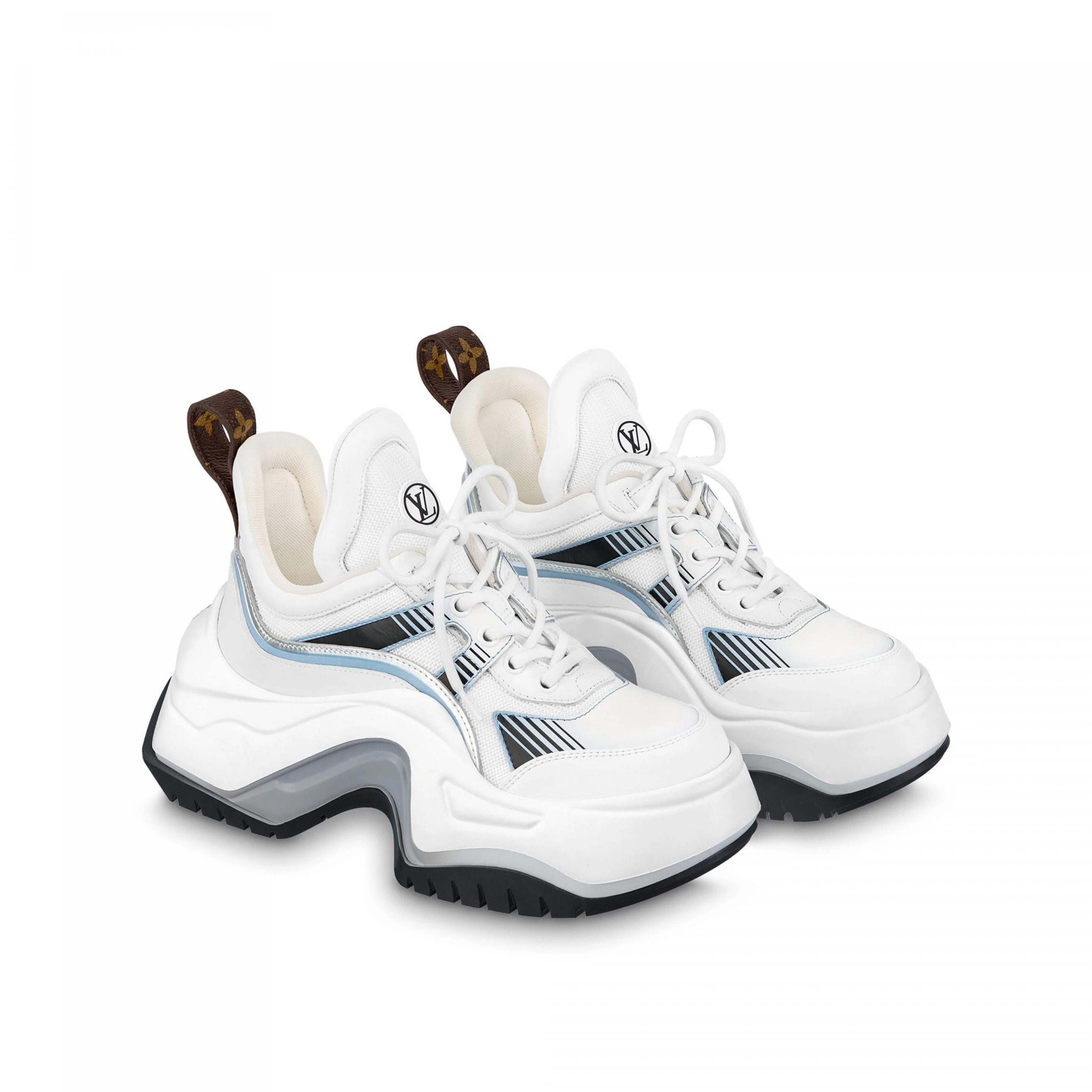 Lv belts replica Louis Vuitton LV Archlight 2.0 Sneaker Platform Light Blue 1ABI0N