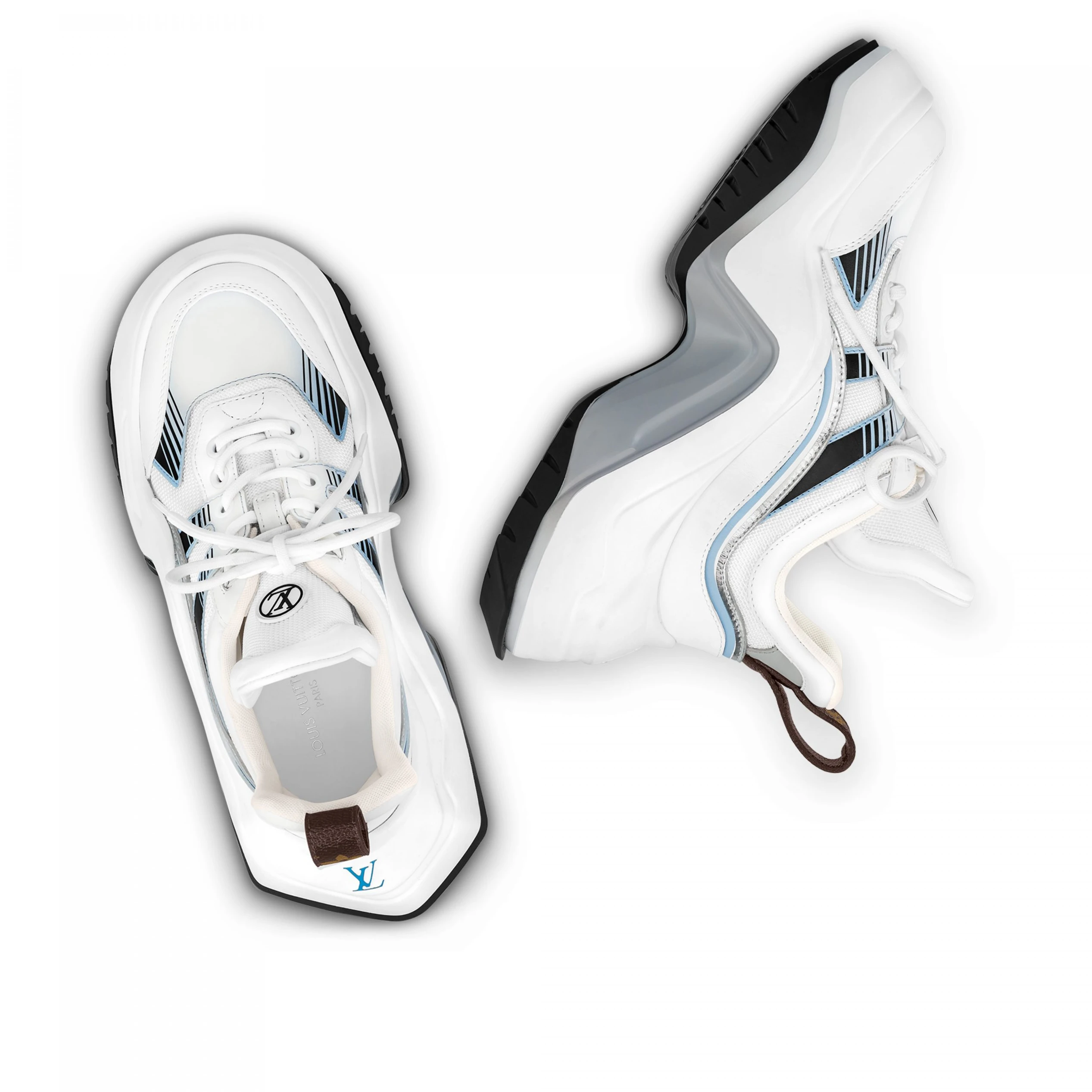 Lv belts replica Louis Vuitton LV Archlight 2.0 Sneaker Platform Light Blue 1ABI0N