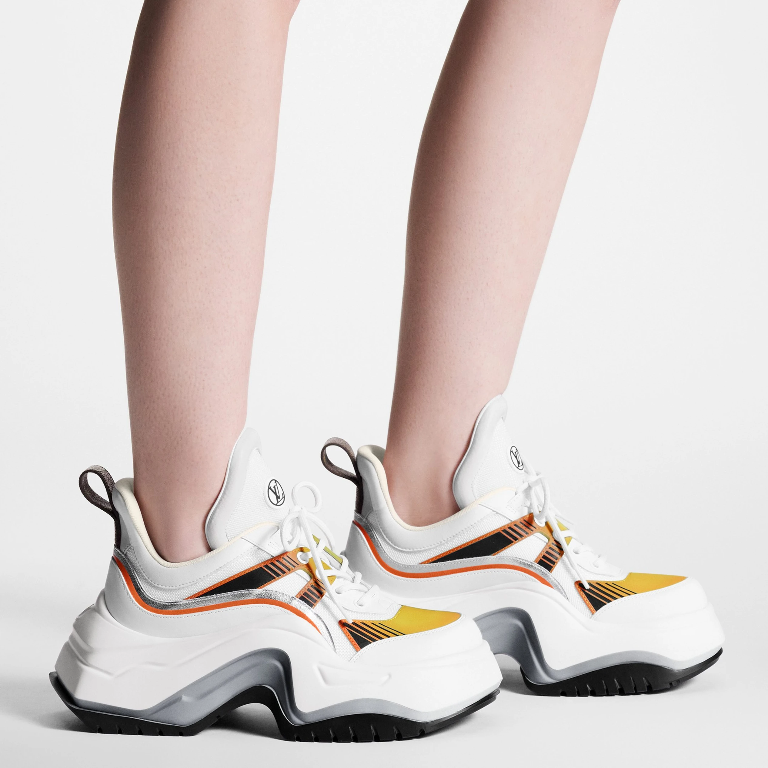 Replica bags lv Louis Vuitton LV Archlight 2.0 Sneaker Platform Orange 1ABHZZ