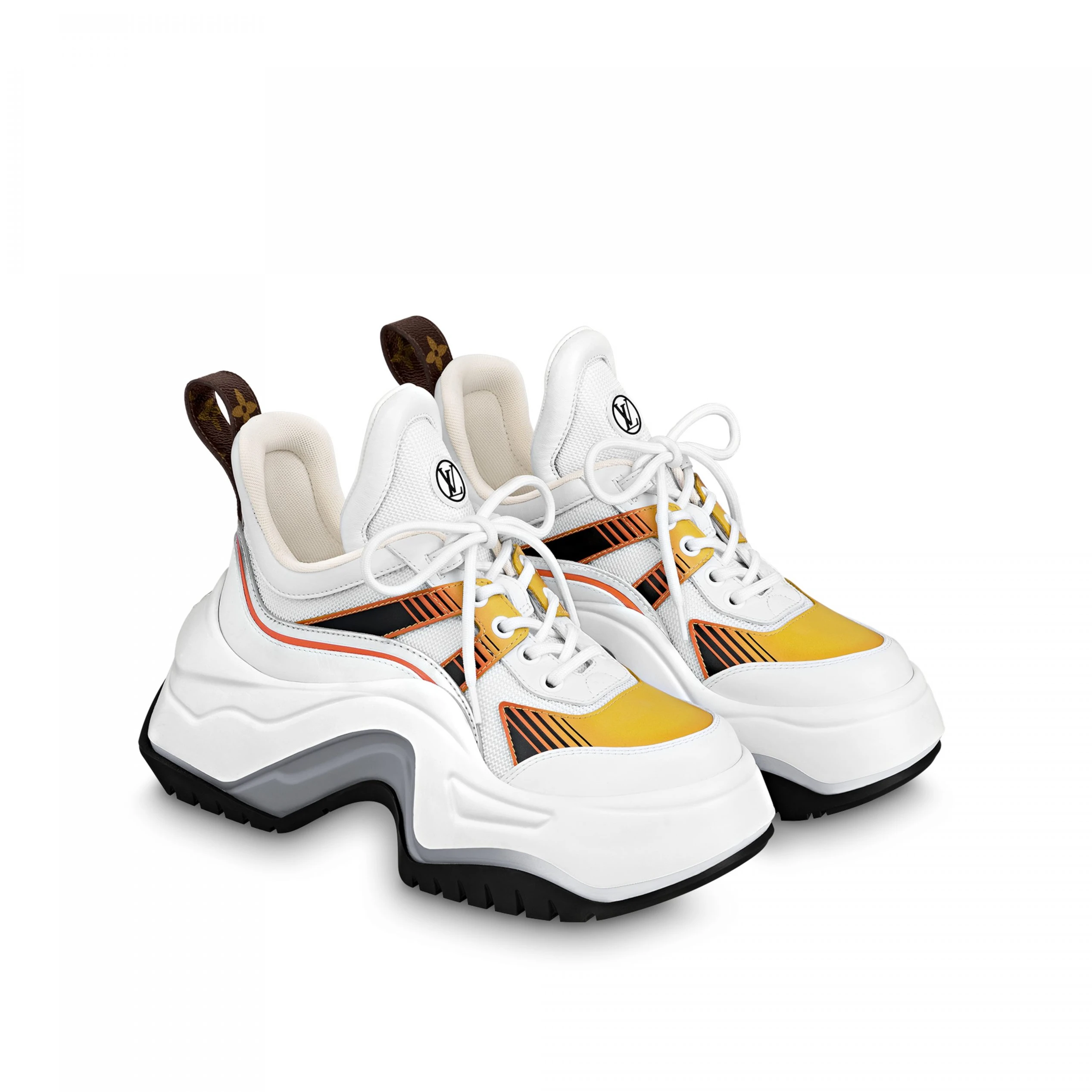 Replica bags lv Louis Vuitton LV Archlight 2.0 Sneaker Platform Orange 1ABHZZ