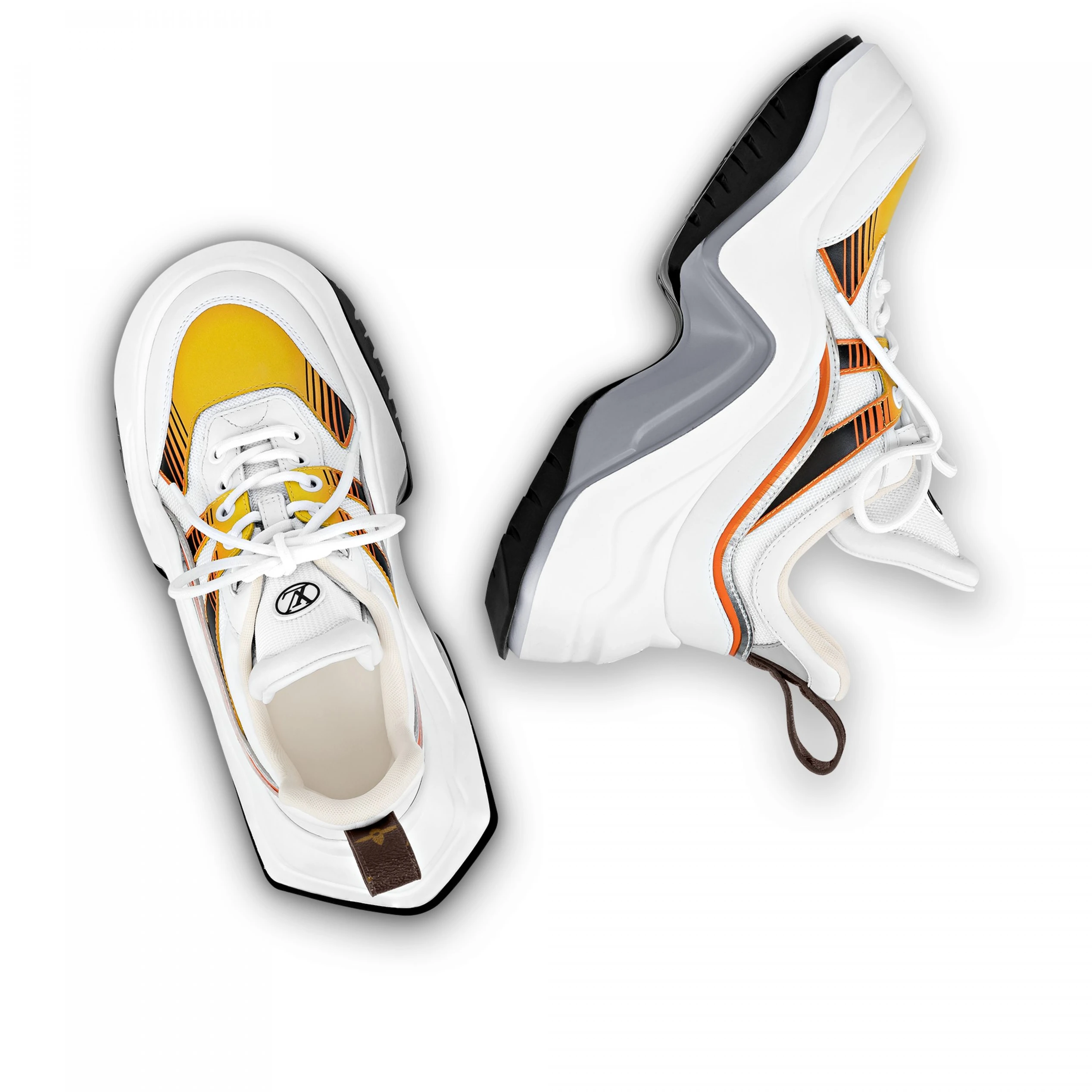 Replica bags lv Louis Vuitton LV Archlight 2.0 Sneaker Platform Orange 1ABHZZ