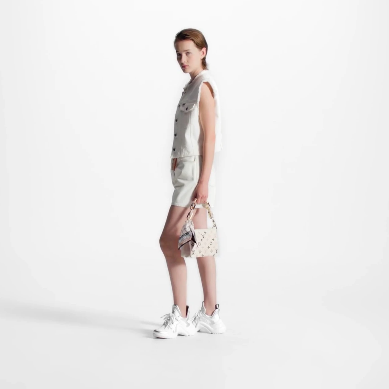 Replica bag Louis Vuitton LV Archlight Sneaker Silver 1ABVFU