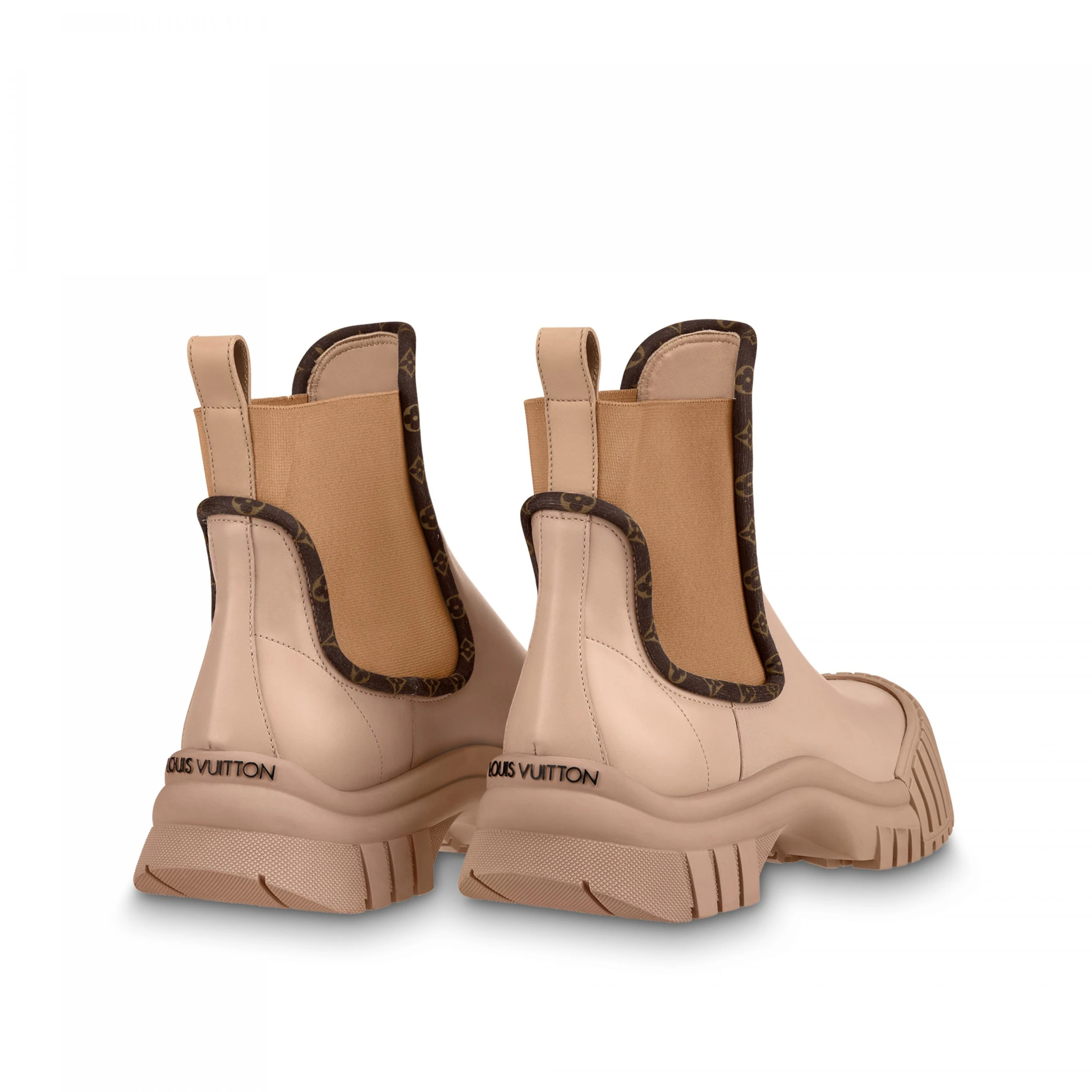 Replica bag Louis Vuitton LV Ruby Flat Ankle Boot Beige 1AB0EV