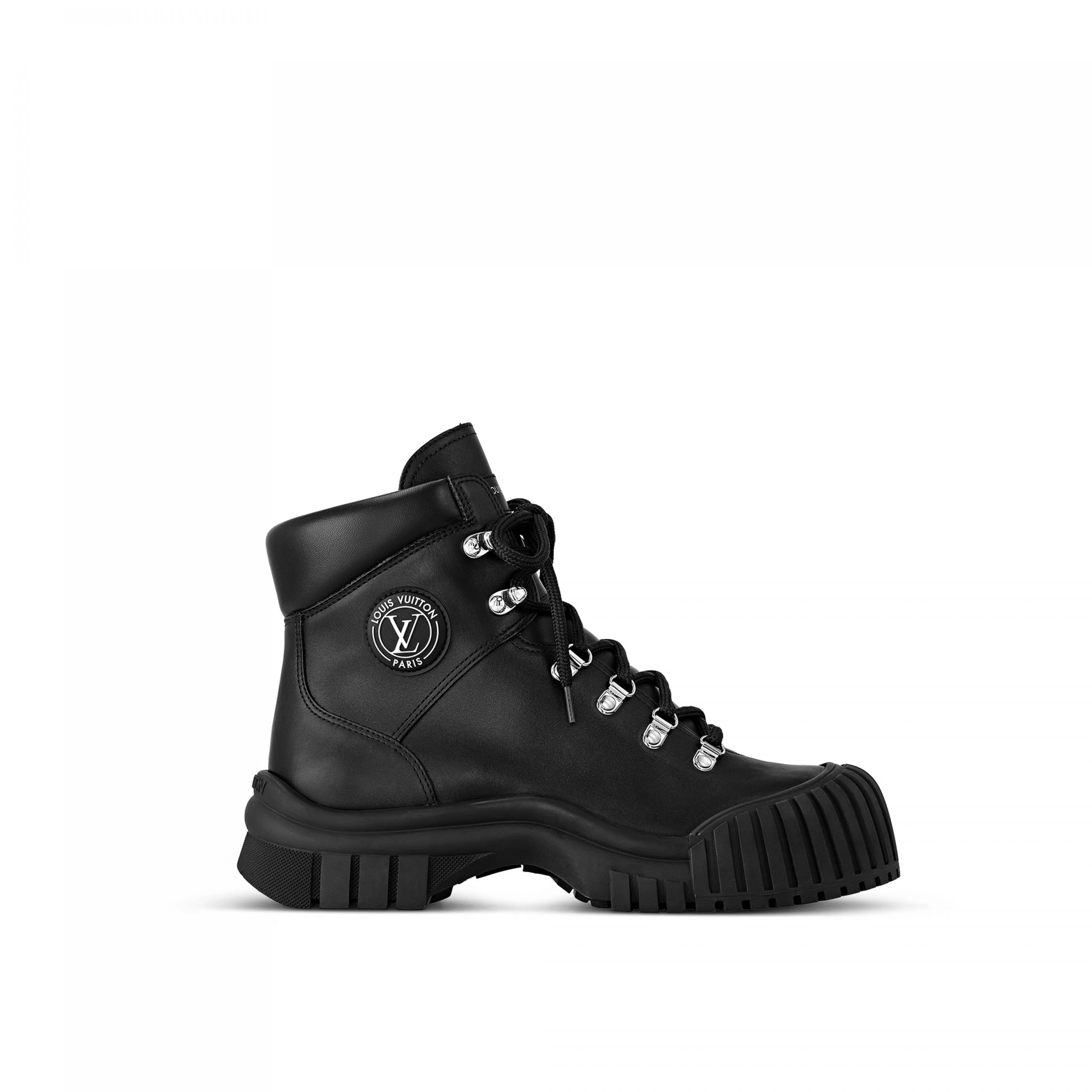 Louis Vuitton LV Ruby Flat Ranger Boot Black 1AAM5U