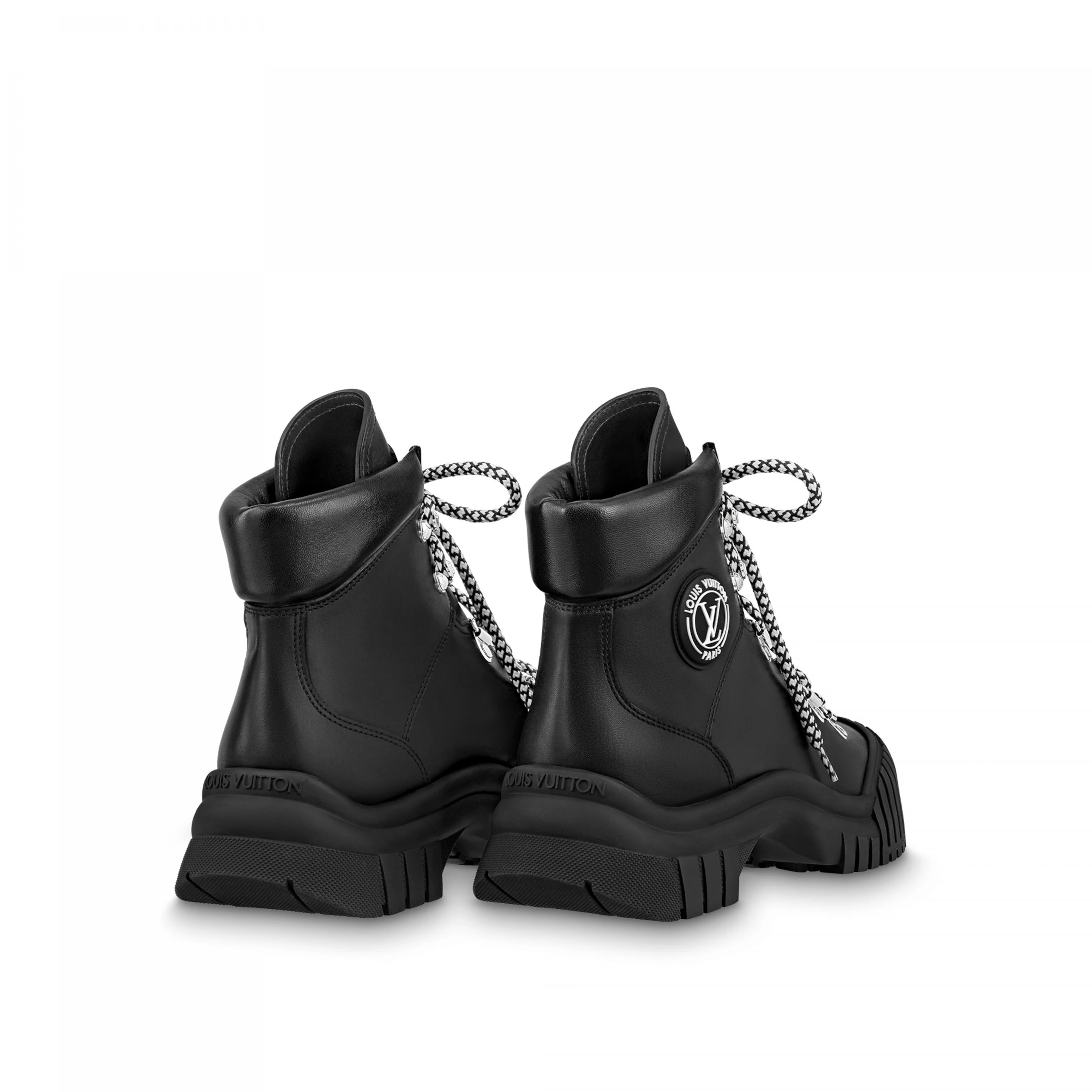 Replica bags lv Louis Vuitton LV Ruby Flat Ranger Boot Black 1AAM5U