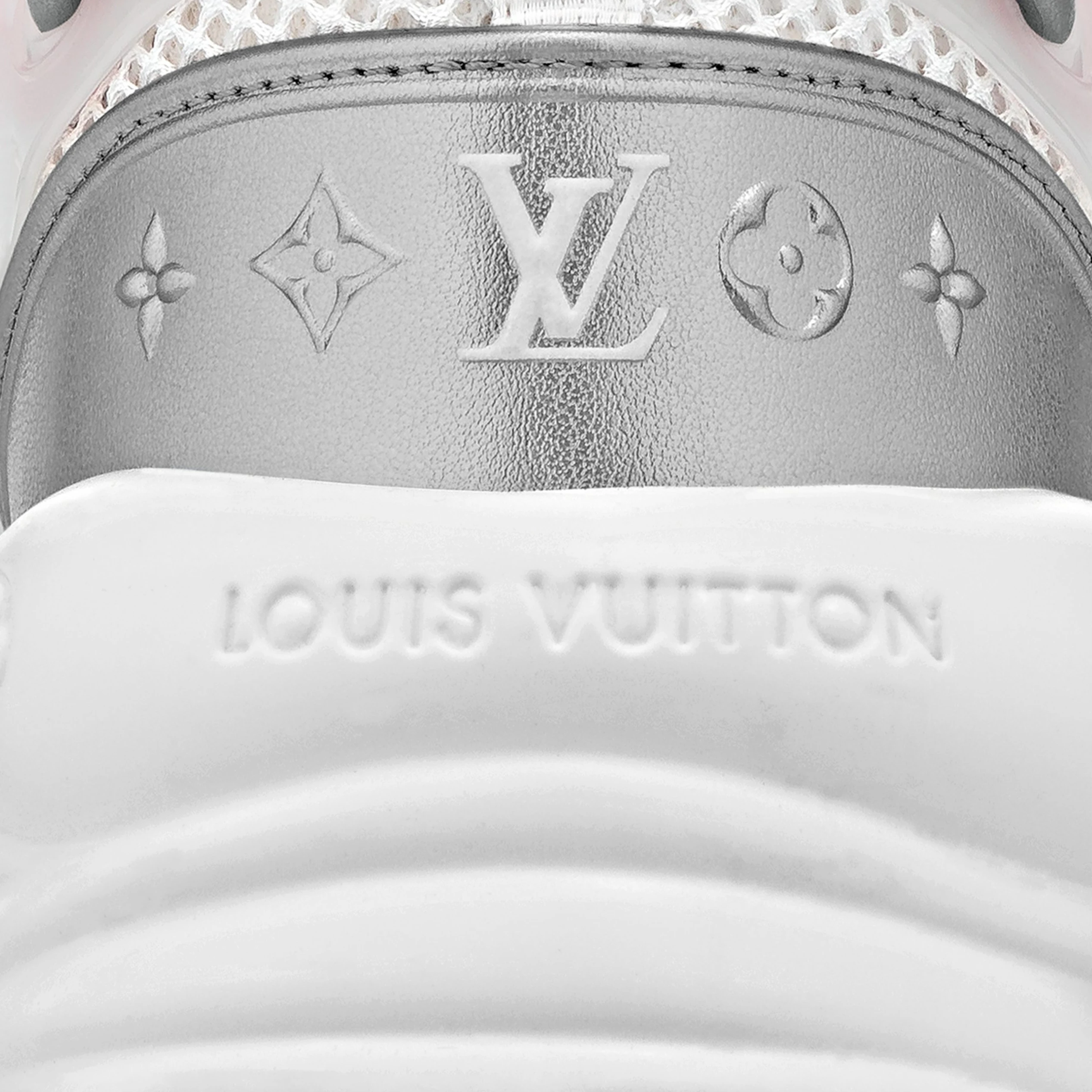 Mythick.ru Louis Vuitton LV Run 55 Sneaker Monogram Flowers Pink 1ABVI3