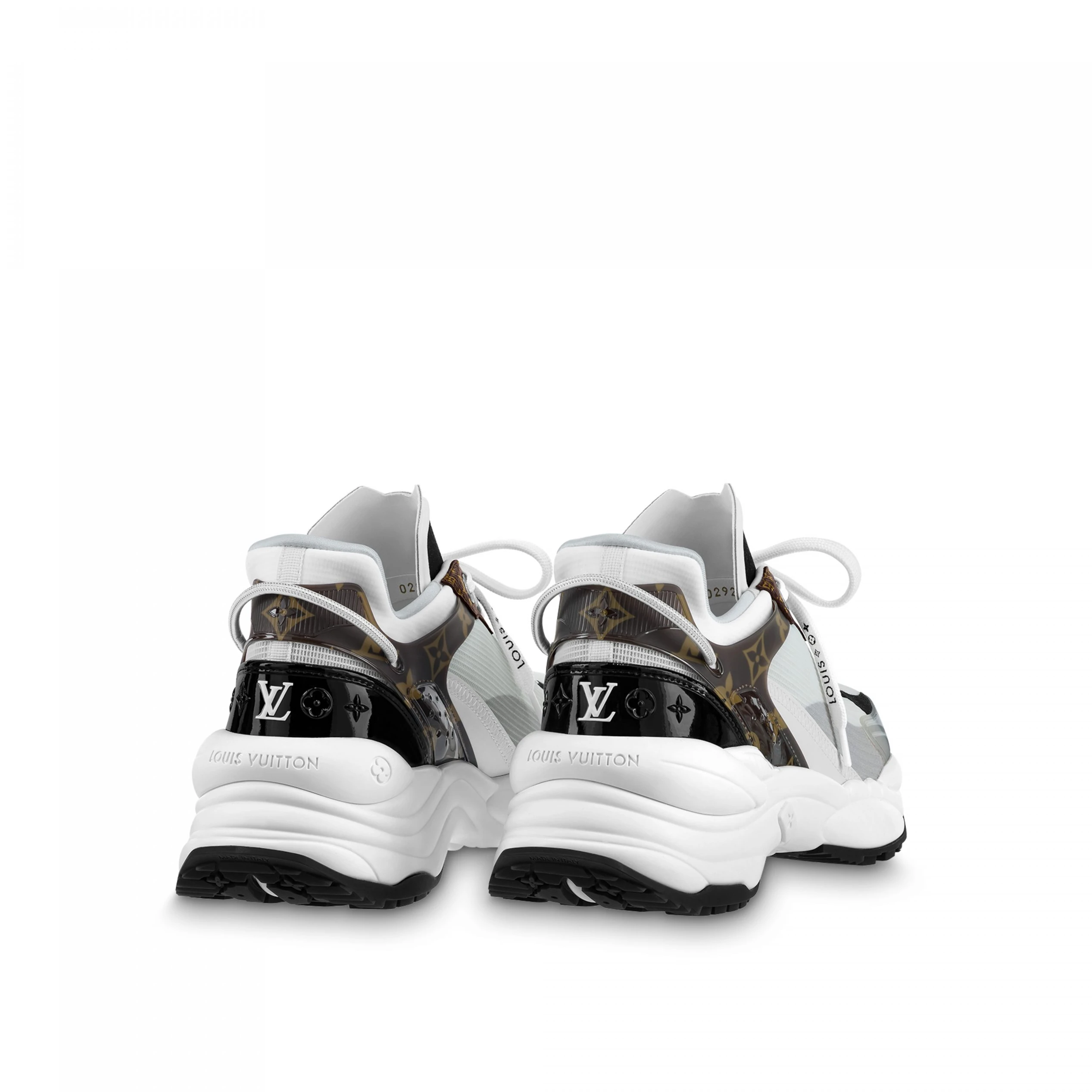 Mythick ru Louis Vuitton LV Run 55 Sneaker Monogram Flowers White 1AASDF