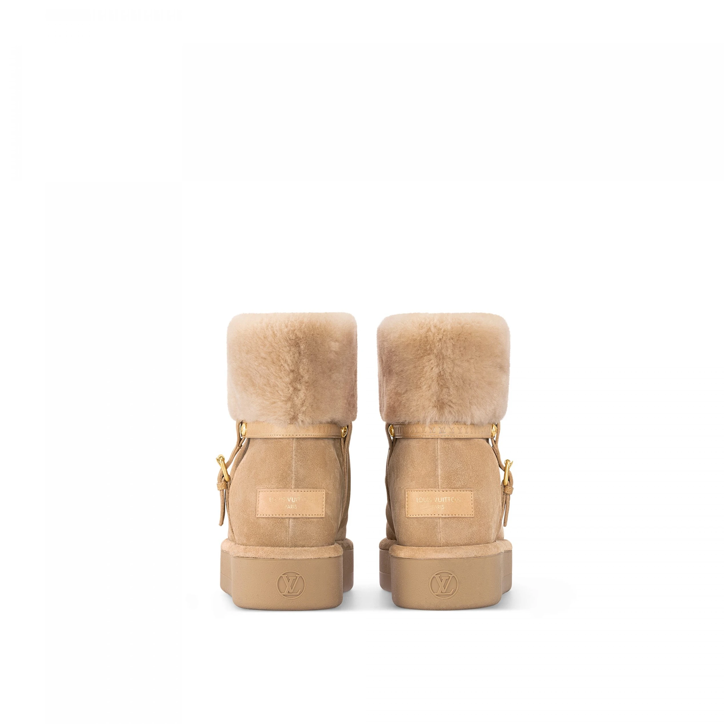 Replica bags lv Louis Vuitton LV SKI Aspen Platform Ankle Boot Beige 1AC79J