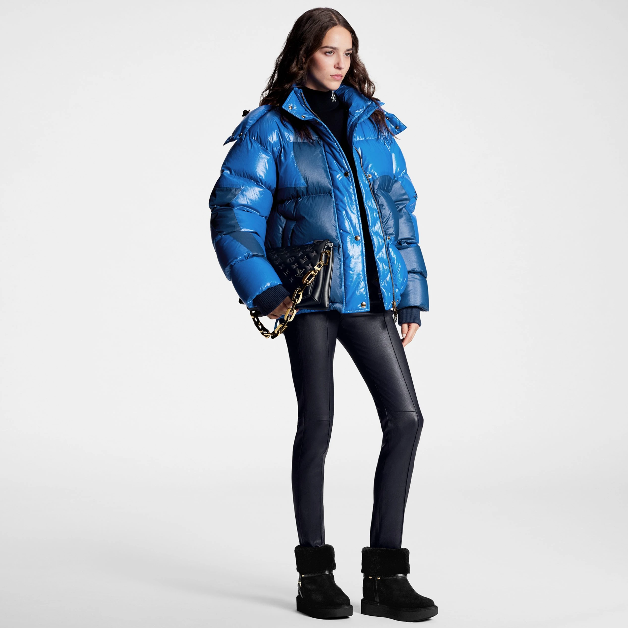 Replica bags Louis Vuitton LV SKI Aspen Platform Ankle Boot Black 1AC78P