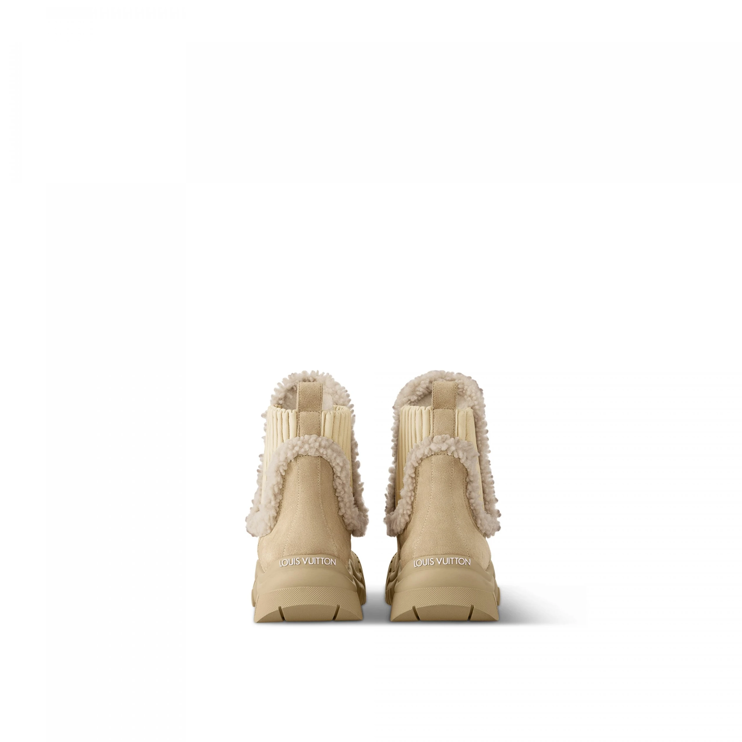 Louis vuitton locations Louis Vuitton LV SKI Ruby Flat Ankle Boot Beige 1AC7AR