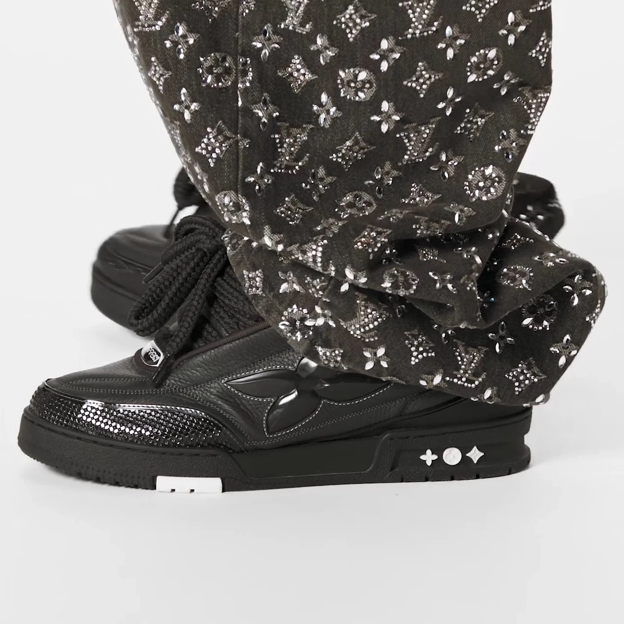 Lv belts replica Louis Vuitton LV Skate Sneaker Black 1ABZ5J