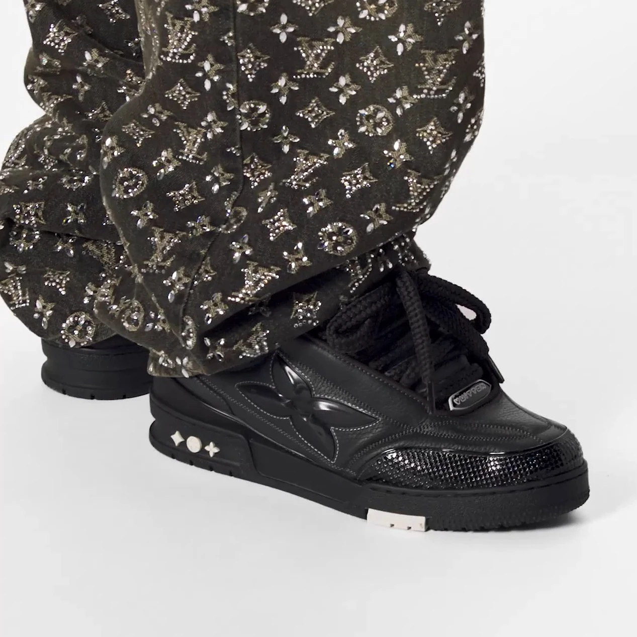 Lv belts replica Louis Vuitton LV Skate Sneaker Black 1ABZ5J