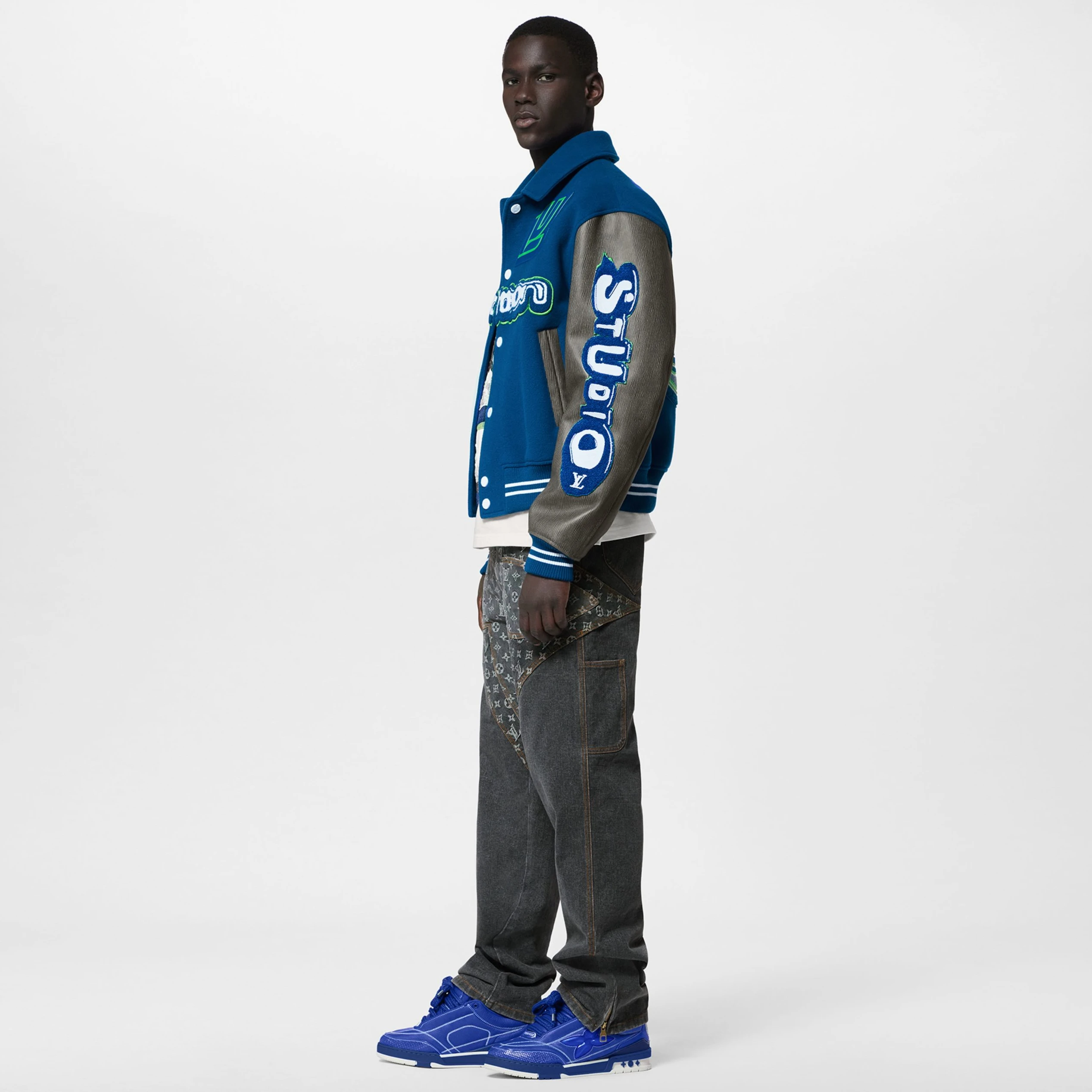 Mythick ru Louis Vuitton LV Skate Sneaker Blue 1ABZ77