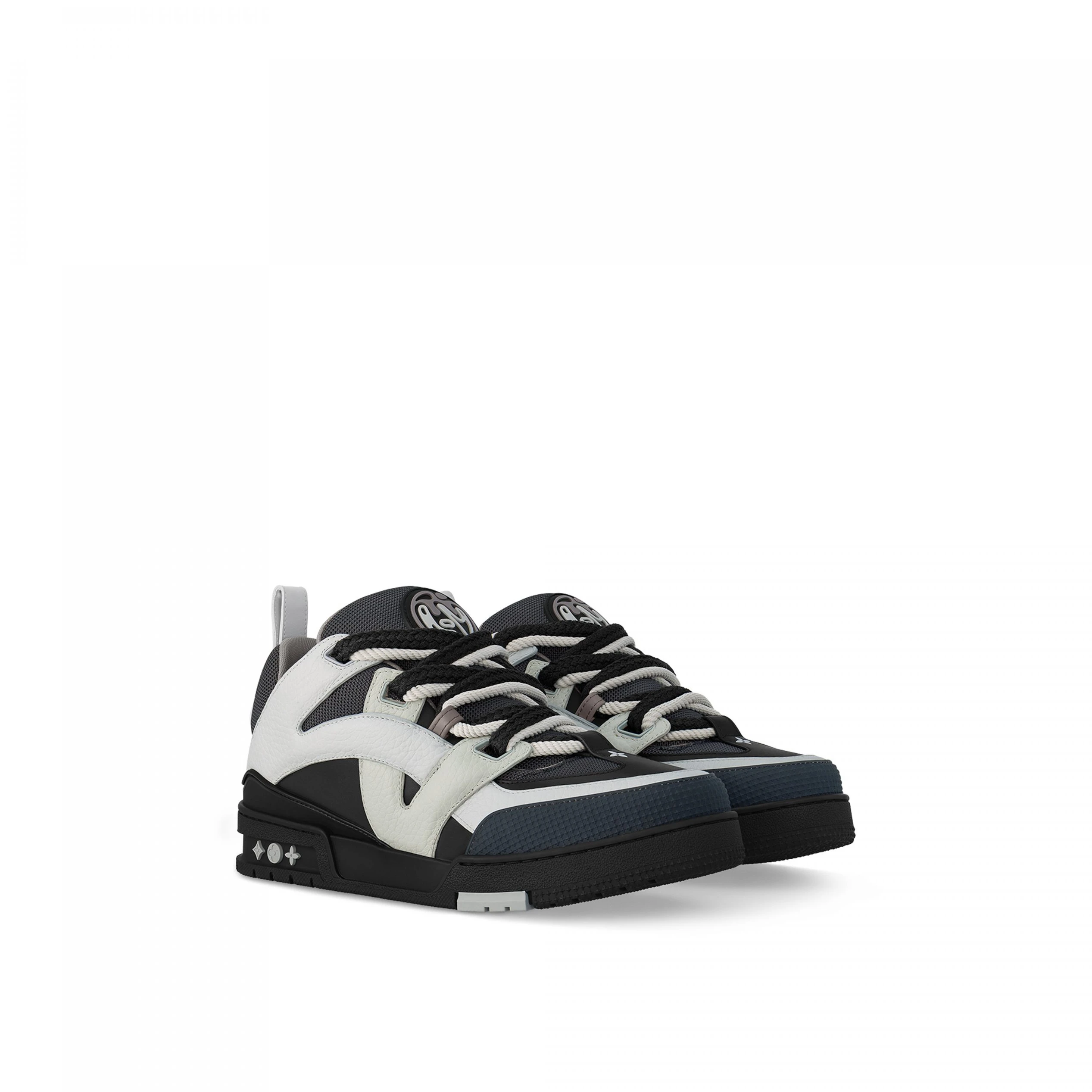 Top lv Louis Vuitton LV Skate Sneaker Monogram Flowers Anthracite Grey 1ABZ4D