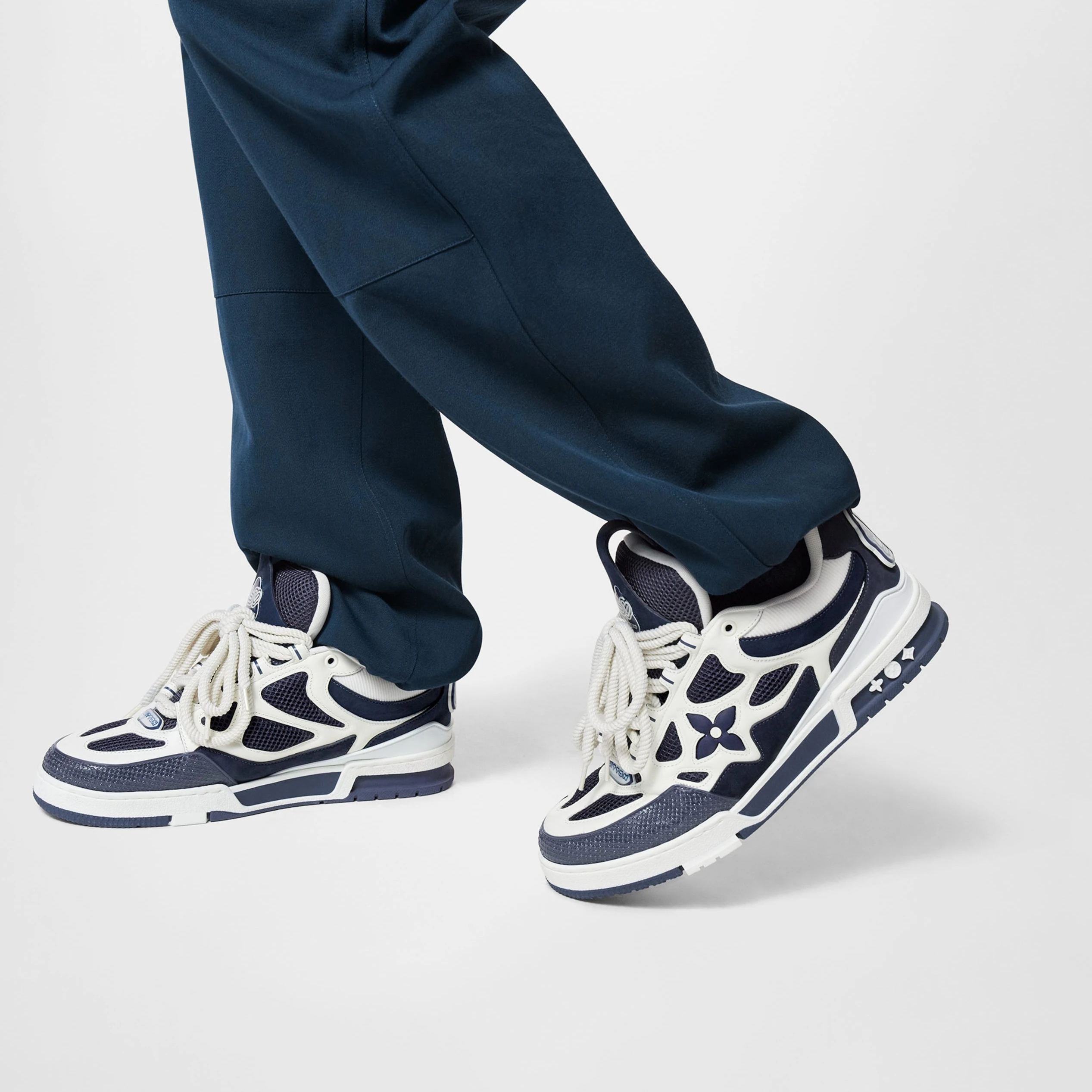 Replica bags Louis Vuitton LV Skate Sneaker Navy Blue Marine 1ACF1U