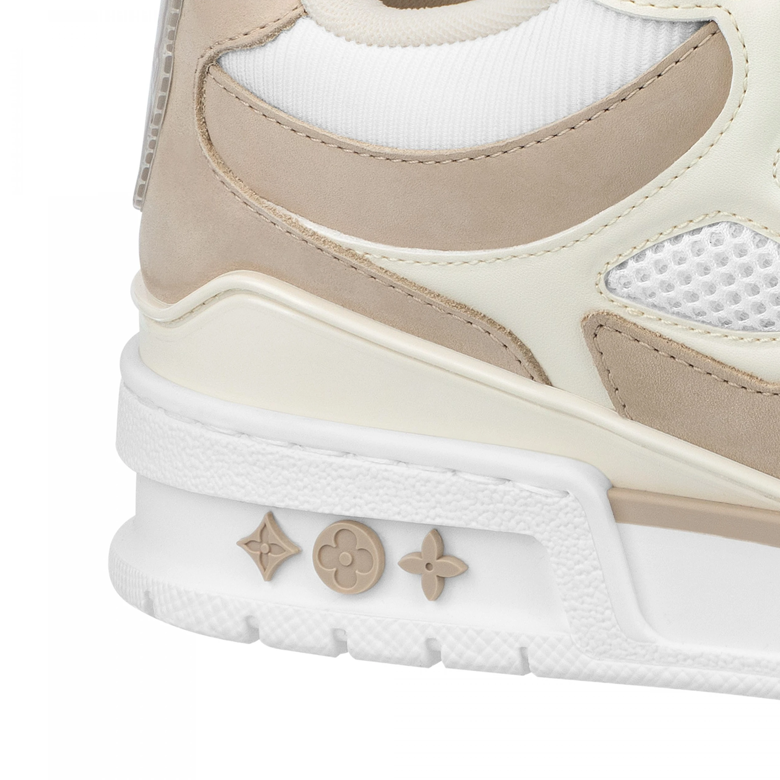 Top lv Louis Vuitton LV Skate Sneaker Since 54 Monogram Flowers Beige 1AARQG