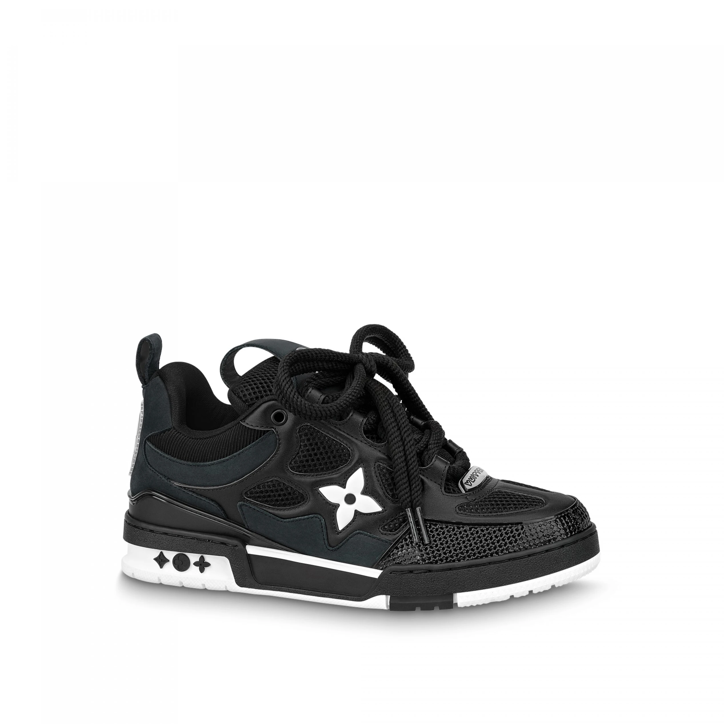 Louis Vuitton LV Skate Sneaker Since 54 Monogram Flowers Black 1AARR0