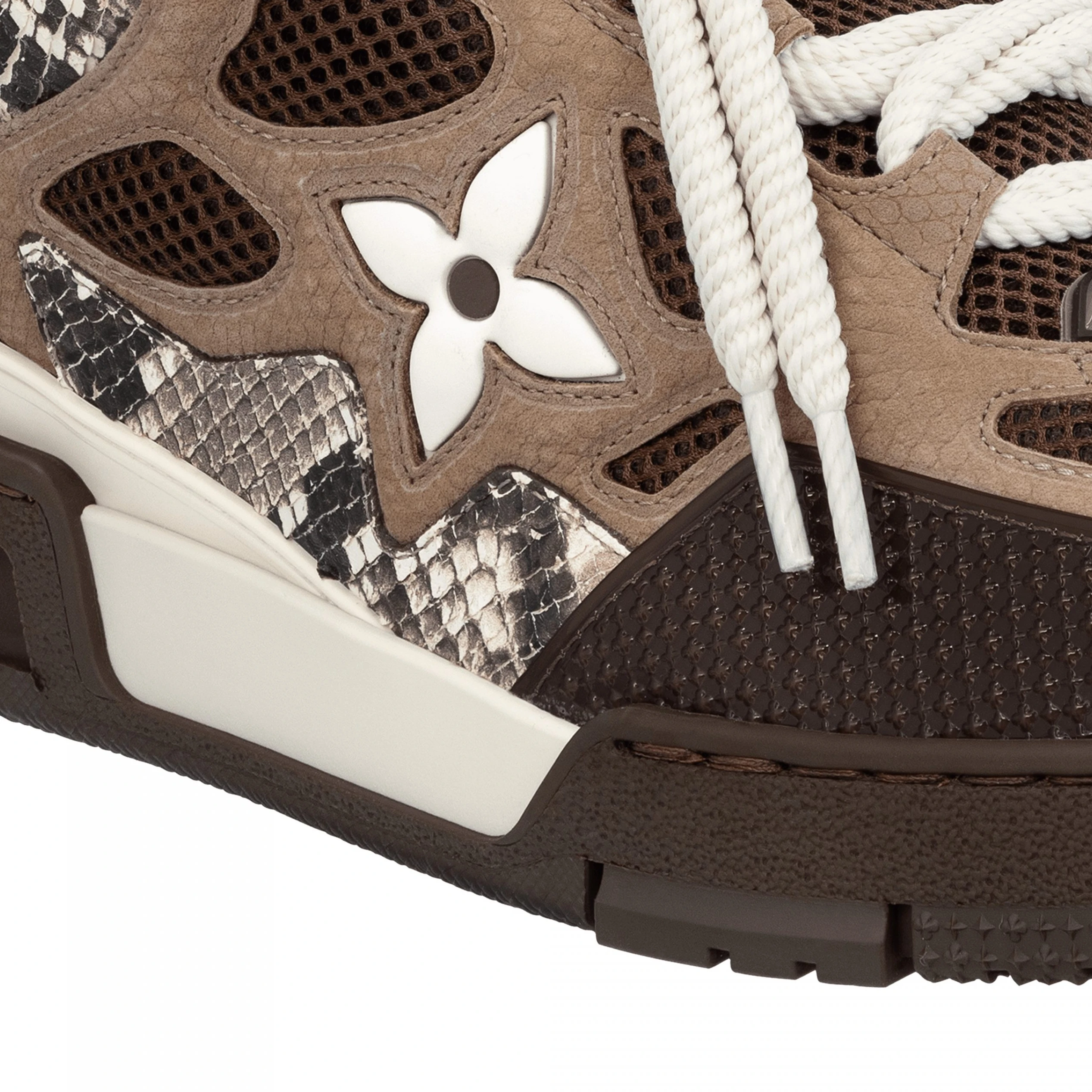 Louis vuitton locations Louis Vuitton LV Skate Sneaker Since 54 Monogram Flowers Brown 1ABMG1