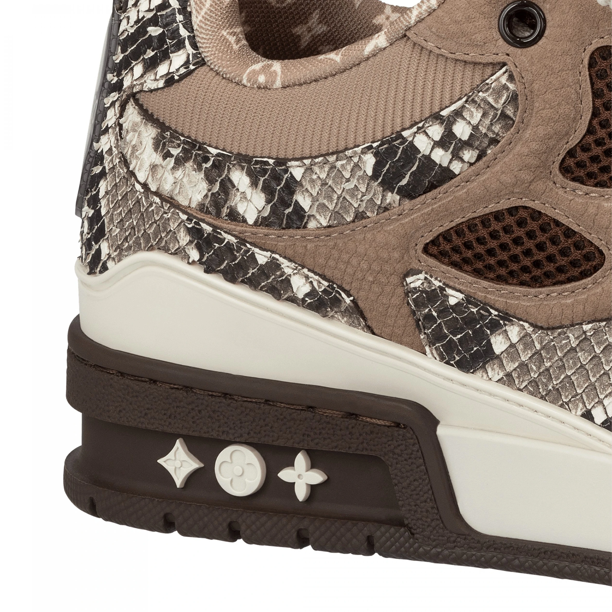 Louis vuitton locations Louis Vuitton LV Skate Sneaker Since 54 Monogram Flowers Brown 1ABMG1