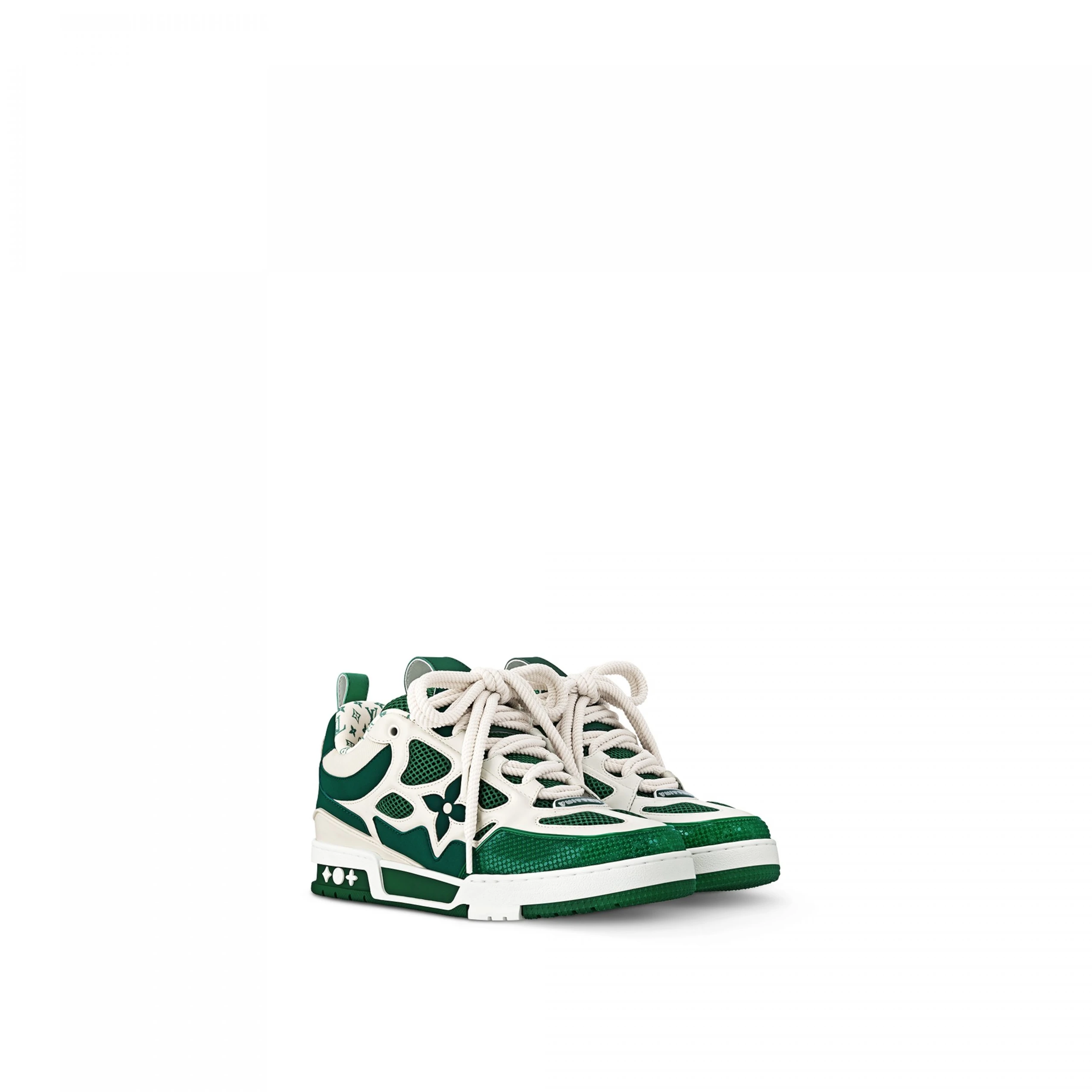 Louis vuitton locations Louis Vuitton LV Skate Sneaker Since 54 Monogram Flowers Green 1AC51X