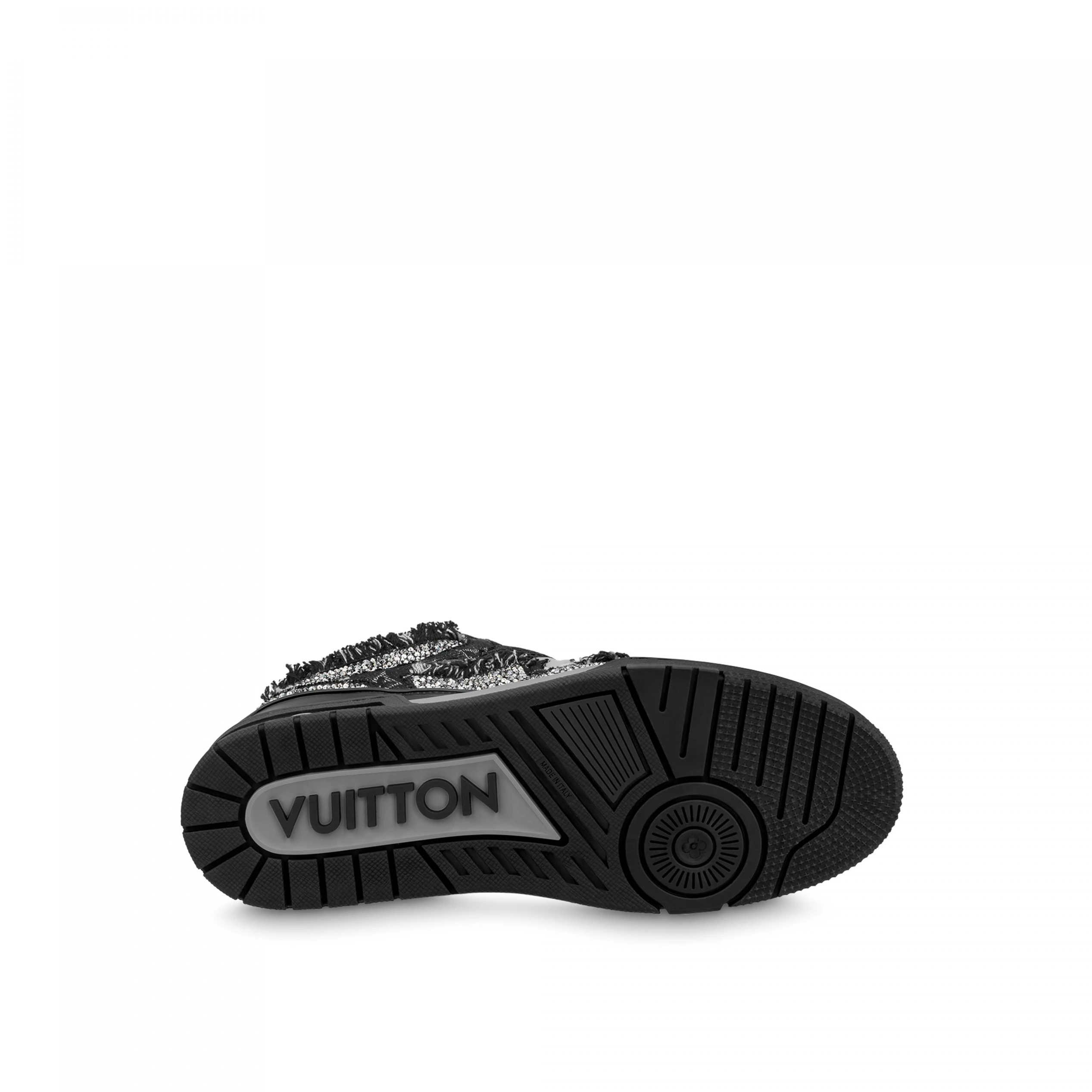 Replica bags Louis Vuitton LV Skate Sneaker Swarovski Crystals Monogram Denim Black 1ABMHZ
