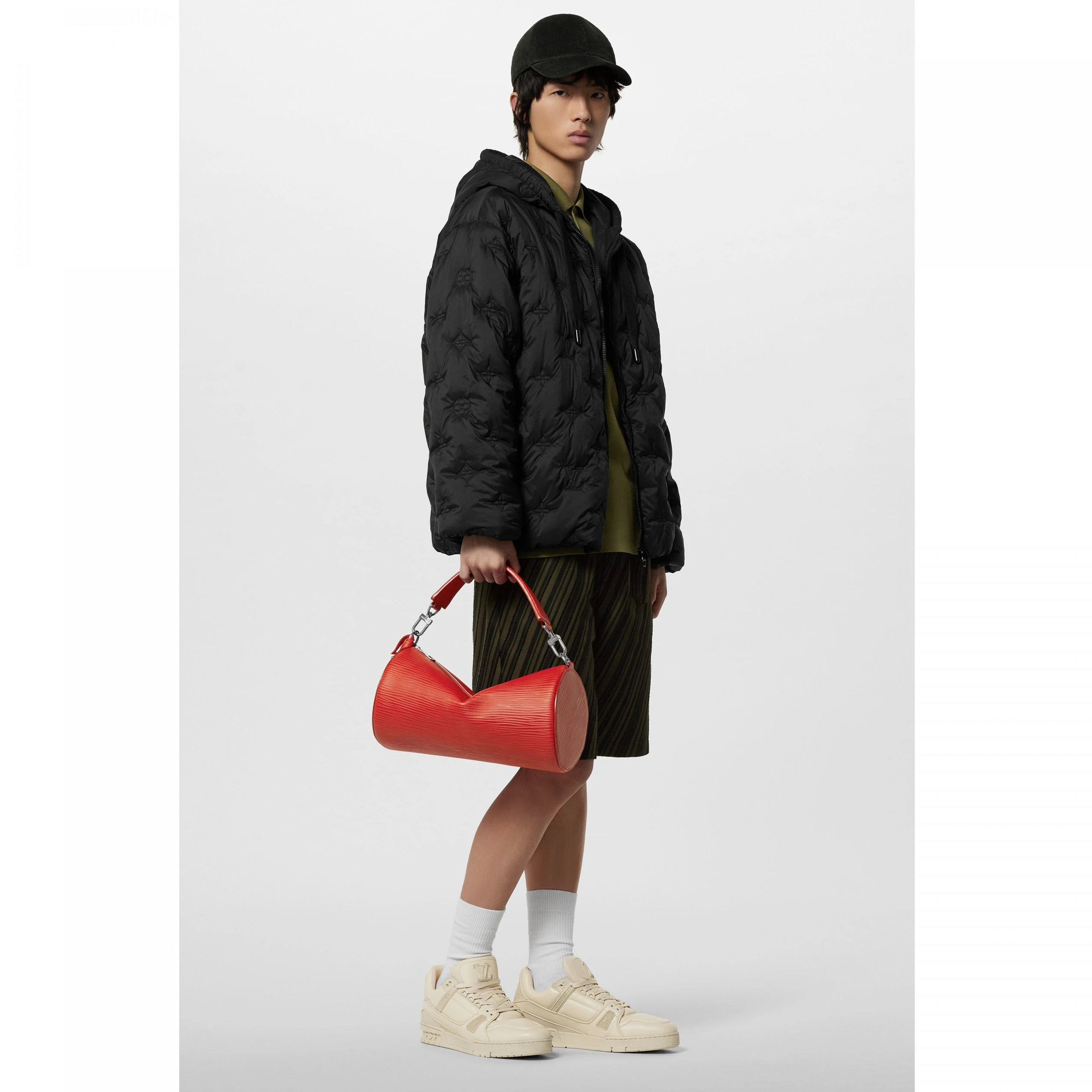 Replica bags lv Louis Vuitton LV Trainer Sneaker Calf leather Beige 1AC5BR