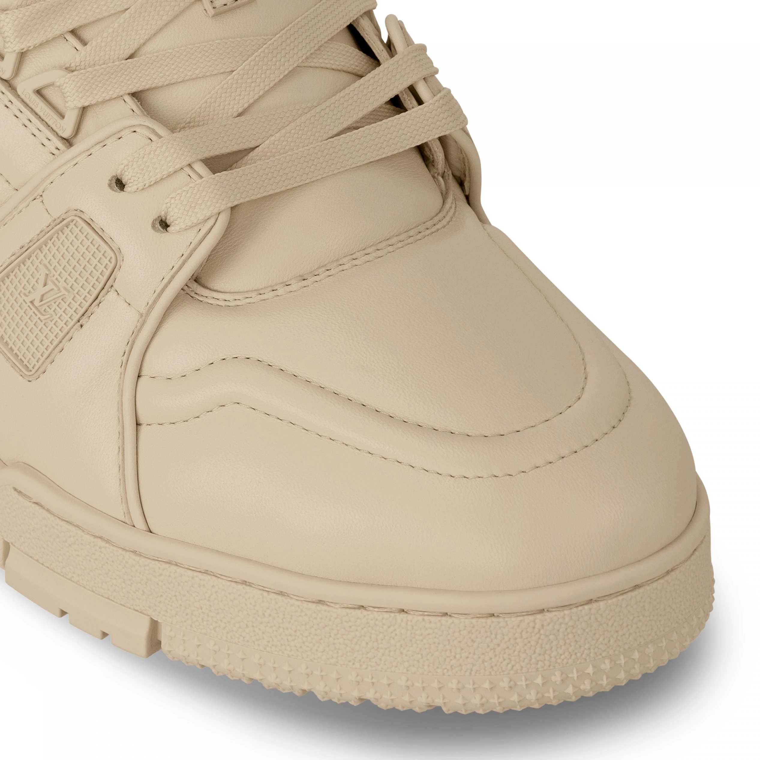 Replica bags lv Louis Vuitton LV Trainer Sneaker Calf leather Beige 1AC5BR