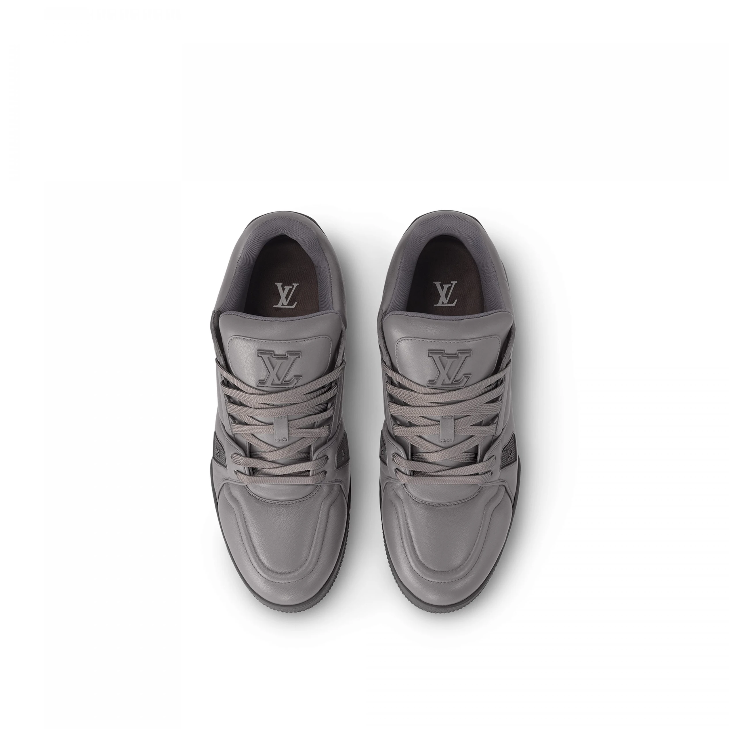 Mythick Louis Vuitton LV Trainer Sneaker Calf leather Grey 1AC5CV