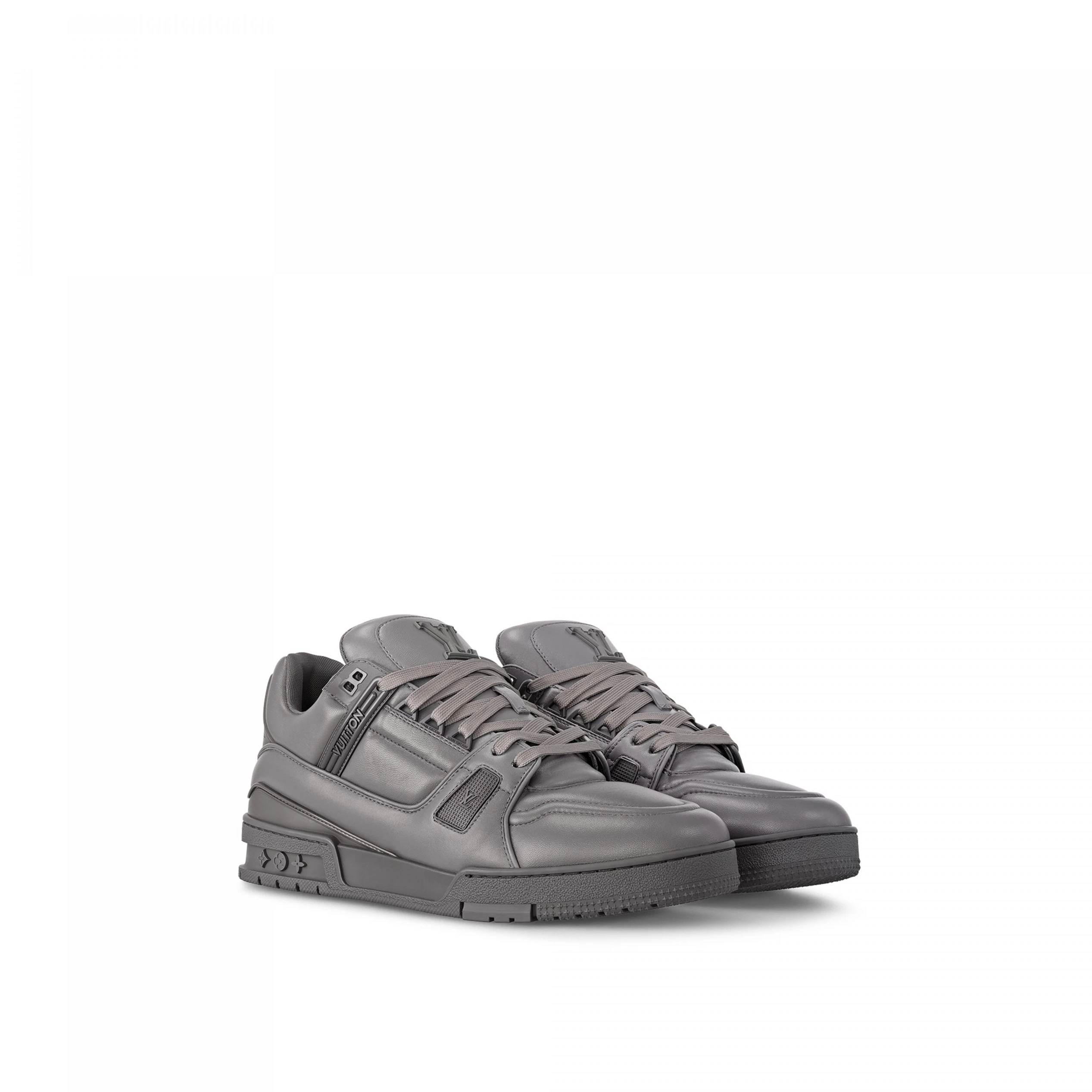 Mythick Louis Vuitton LV Trainer Sneaker Calf leather Grey 1AC5CV