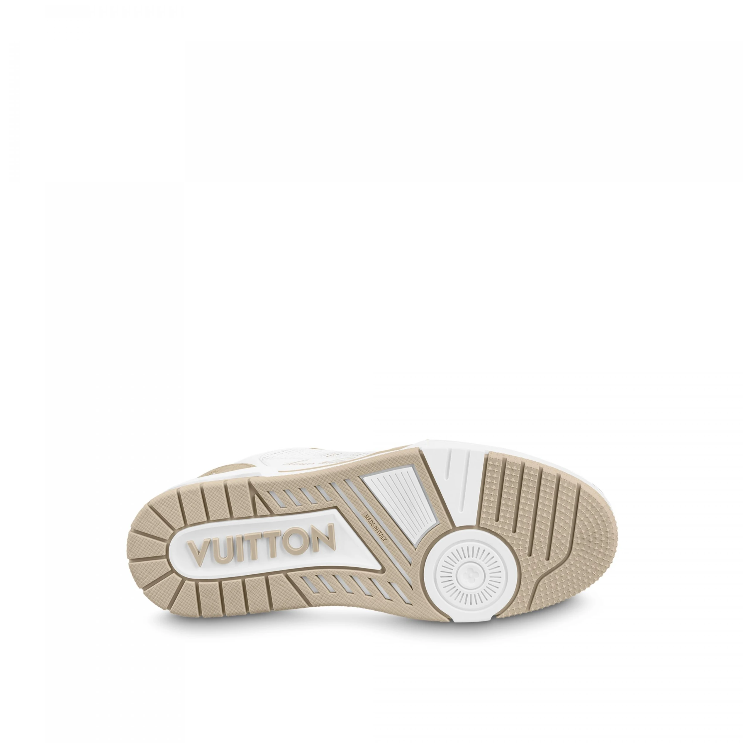 Mythick.ru Louis Vuitton LV Trainer Sneaker Velcro strap Monogram denim Beige 1A9ZC0