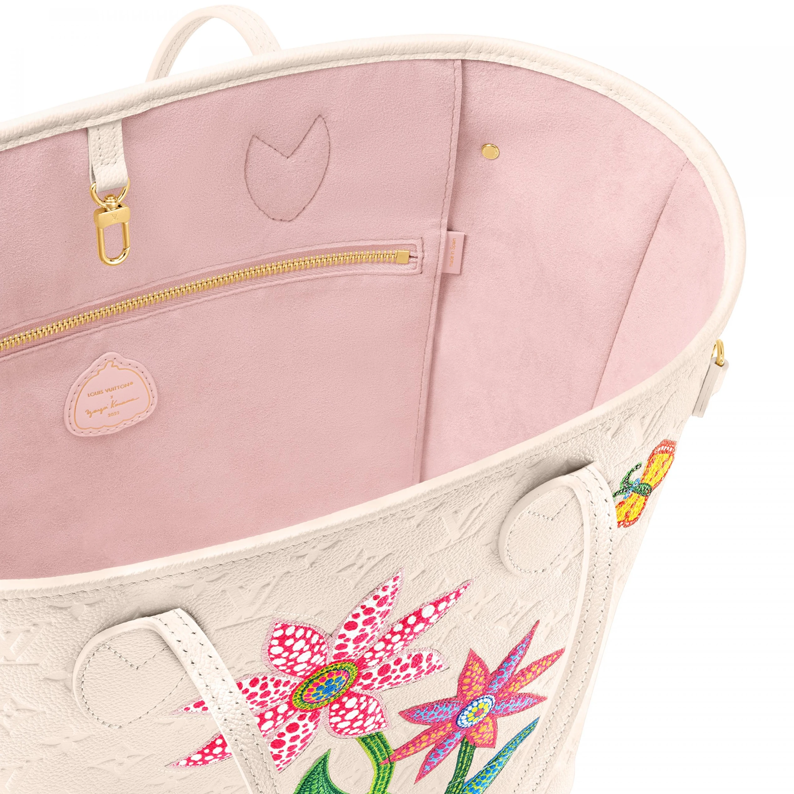 Replica bags lv Louis Vuitton LV x YK Neverfull MM M21733 Quartz
