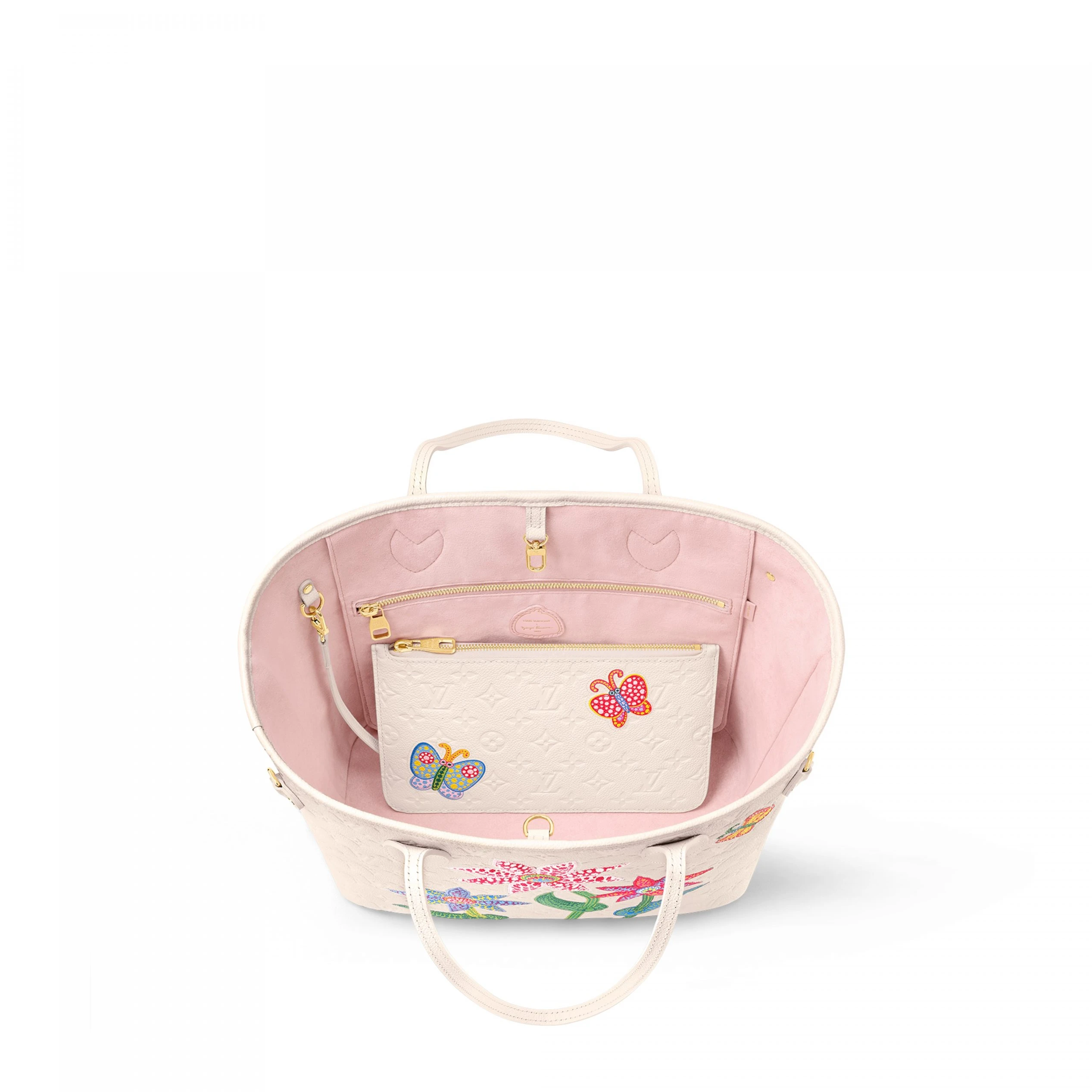 Replica bags lv Louis Vuitton LV x YK Neverfull MM M21733 Quartz