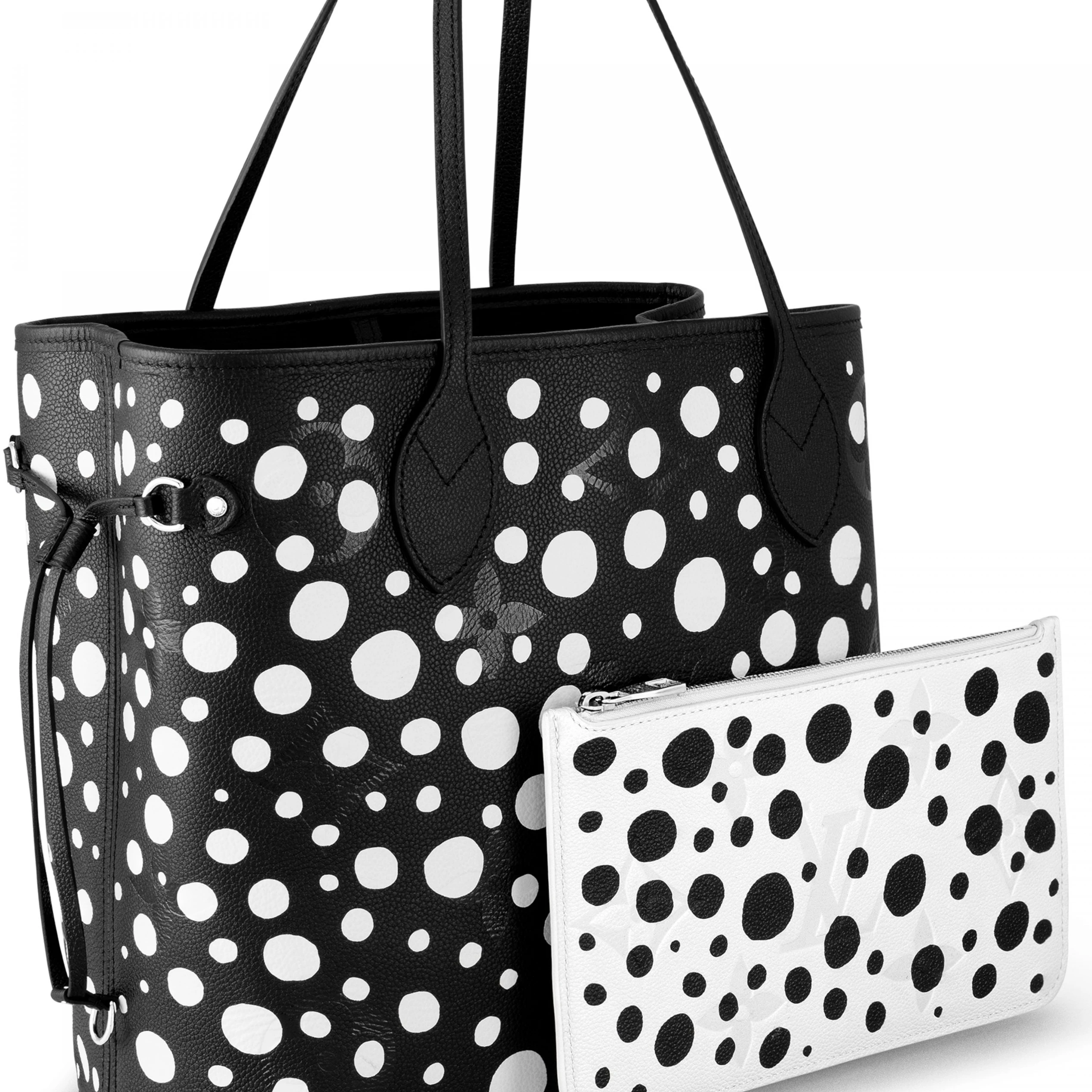 Louis vuitton locations Louis Vuitton LV x YK Neverfull MM M46390 Black white