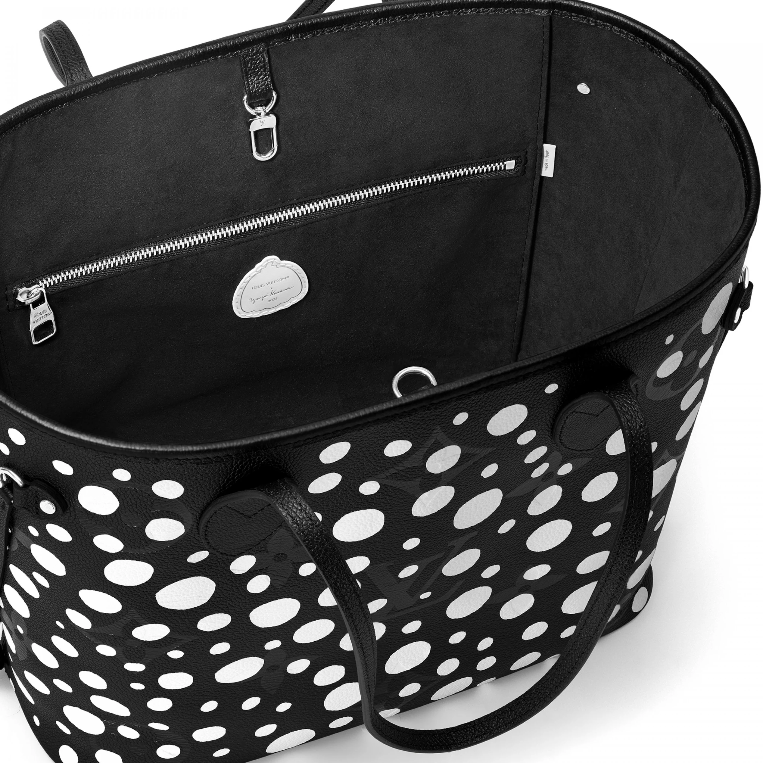 Louis vuitton locations Louis Vuitton LV x YK Neverfull MM M46390 Black white