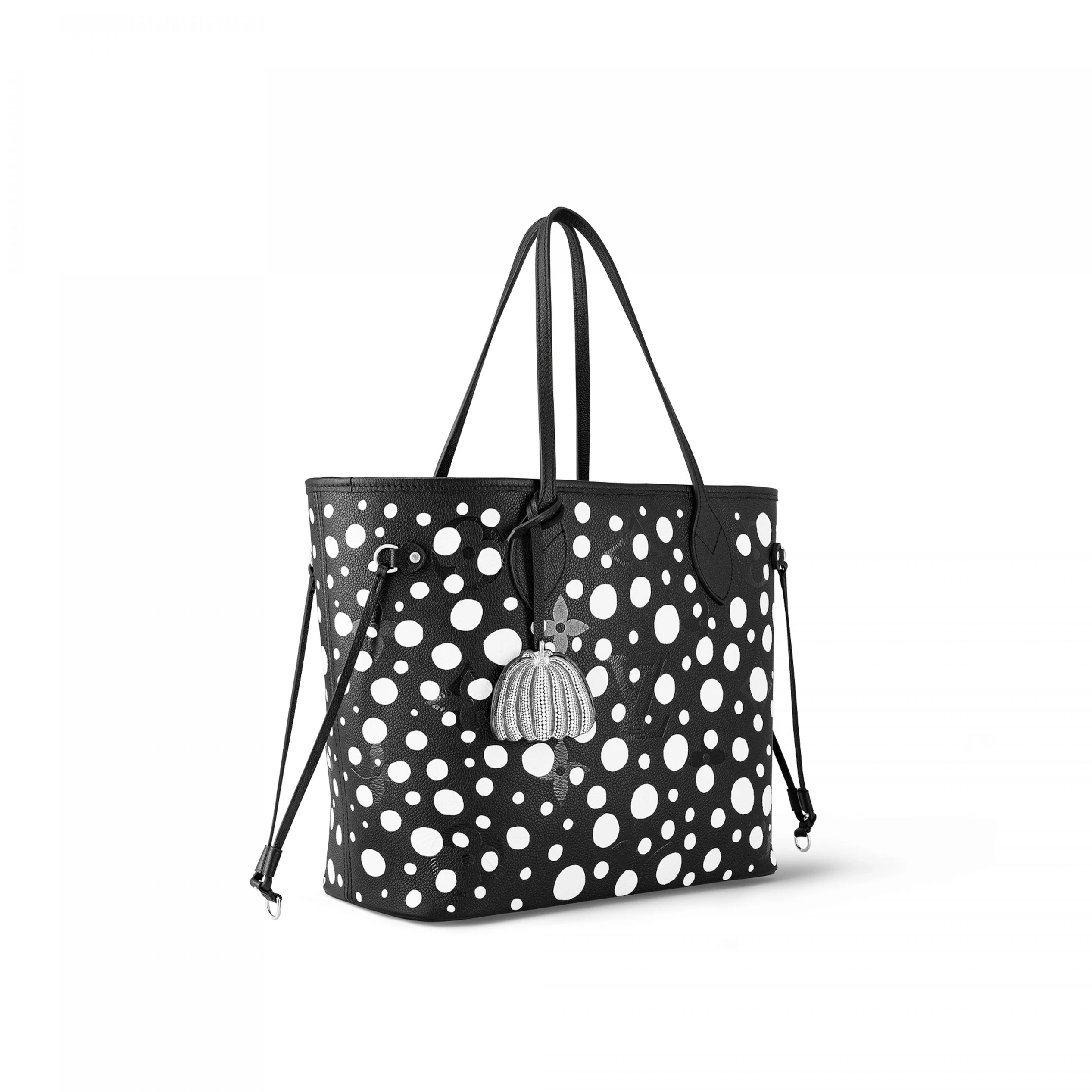 Louis vuitton locations Louis Vuitton LV x YK Neverfull MM M46390 Black white