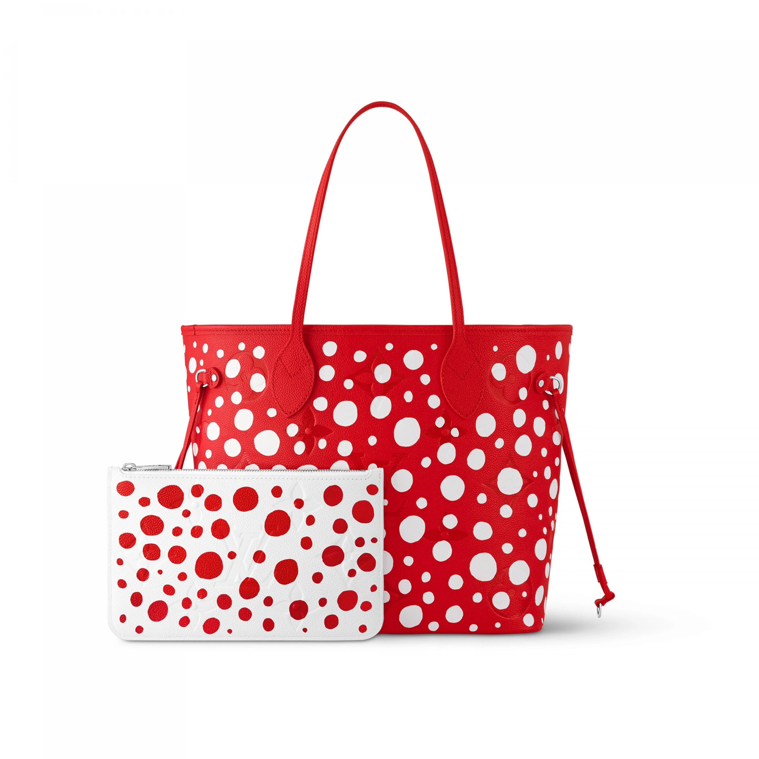 Louis vuitton locations Louis Vuitton LV x YK Neverfull MM M46422 Rouge Blanc