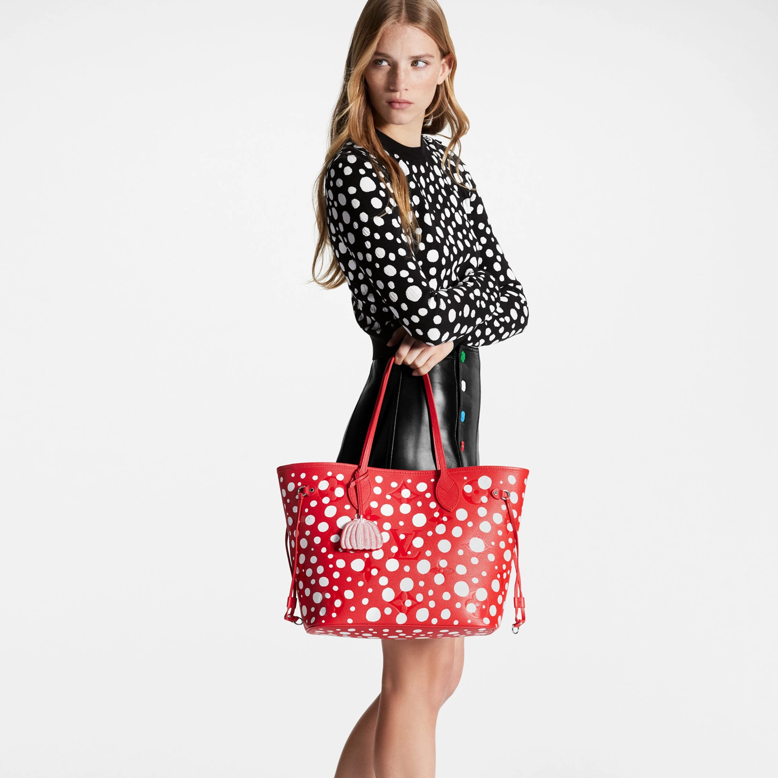 Louis vuitton locations Louis Vuitton LV x YK Neverfull MM M46422 Rouge Blanc