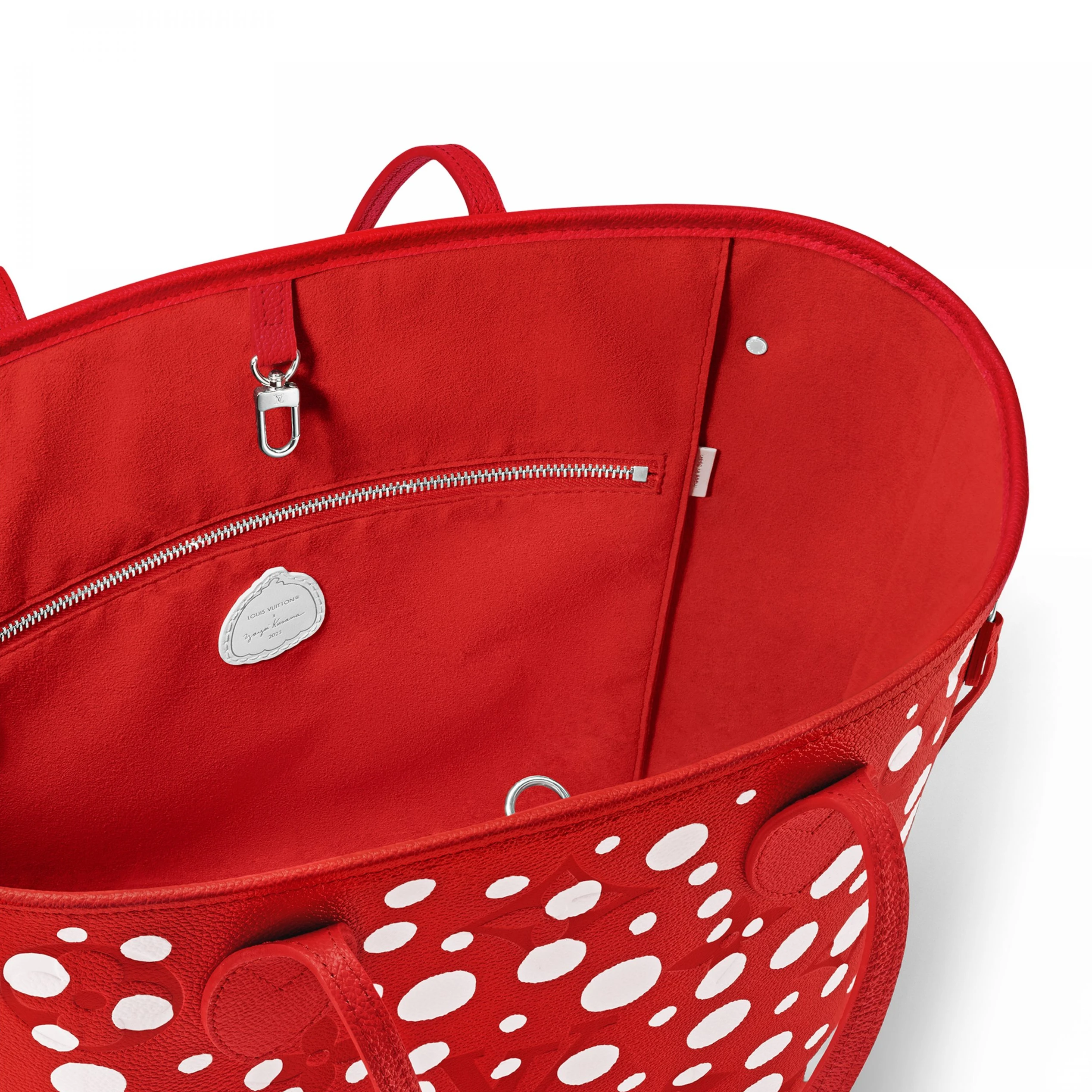 Louis vuitton locations Louis Vuitton LV x YK Neverfull MM M46422 Rouge Blanc