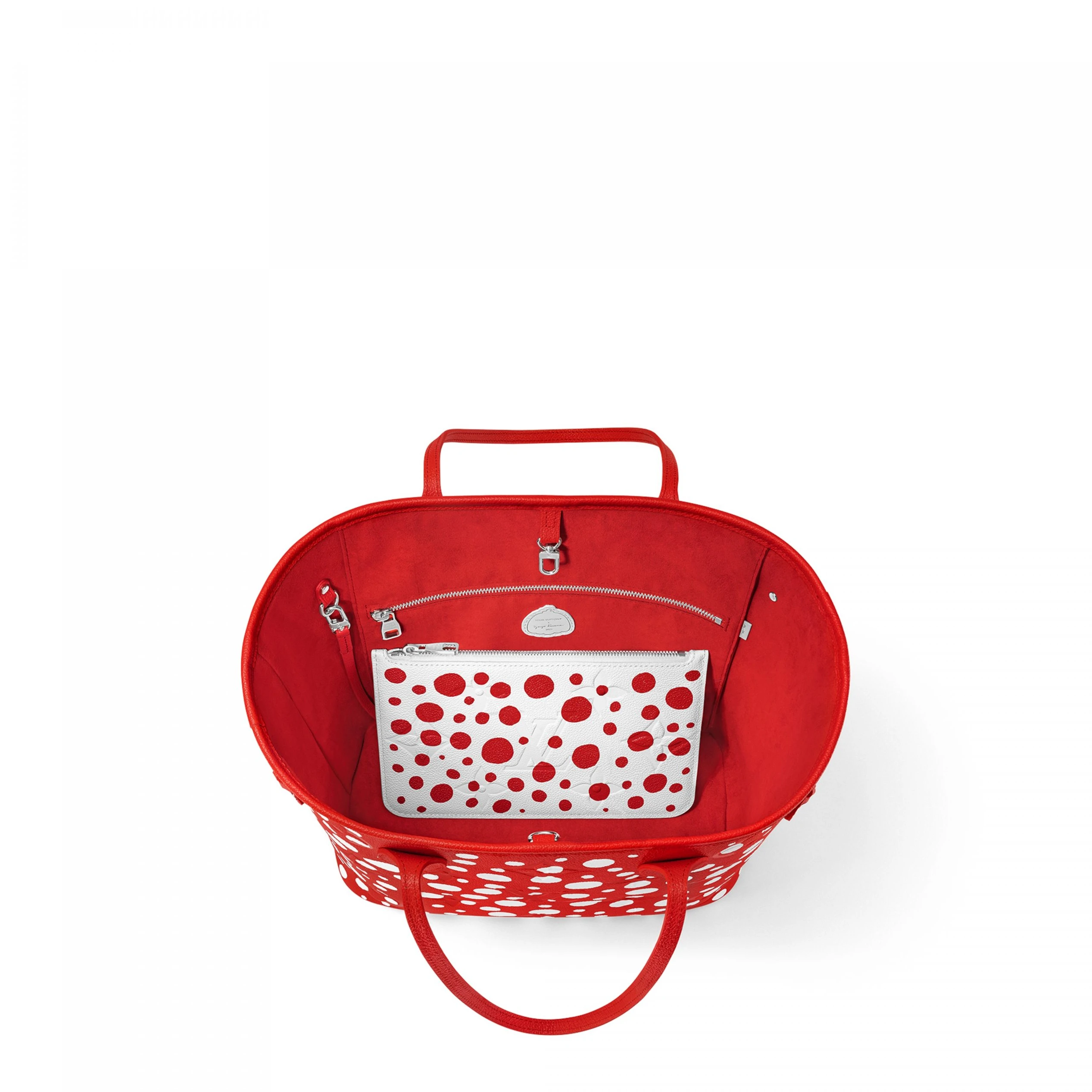 Louis vuitton locations Louis Vuitton LV x YK Neverfull MM M46422 Rouge Blanc