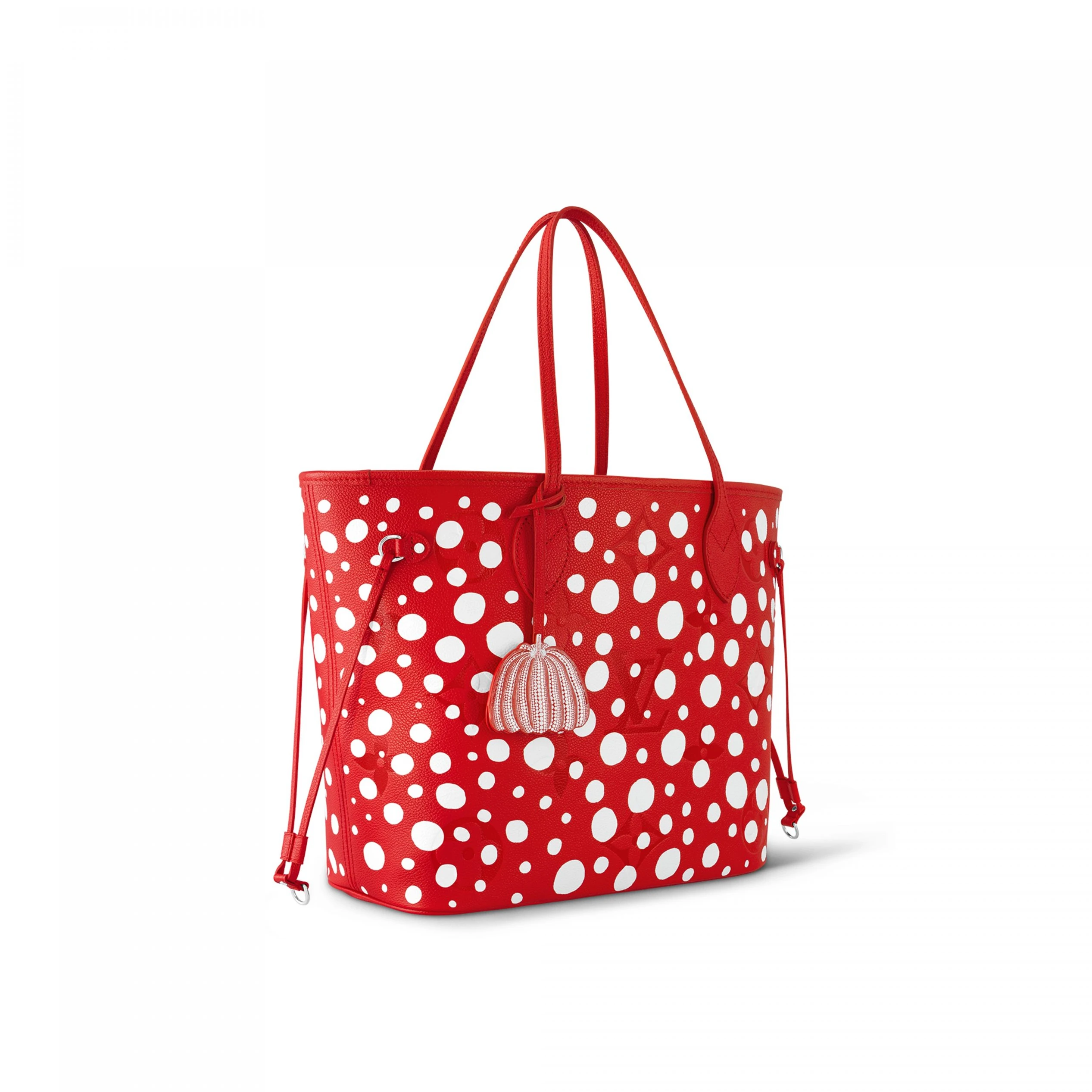 Louis vuitton locations Louis Vuitton LV x YK Neverfull MM M46422 Rouge Blanc