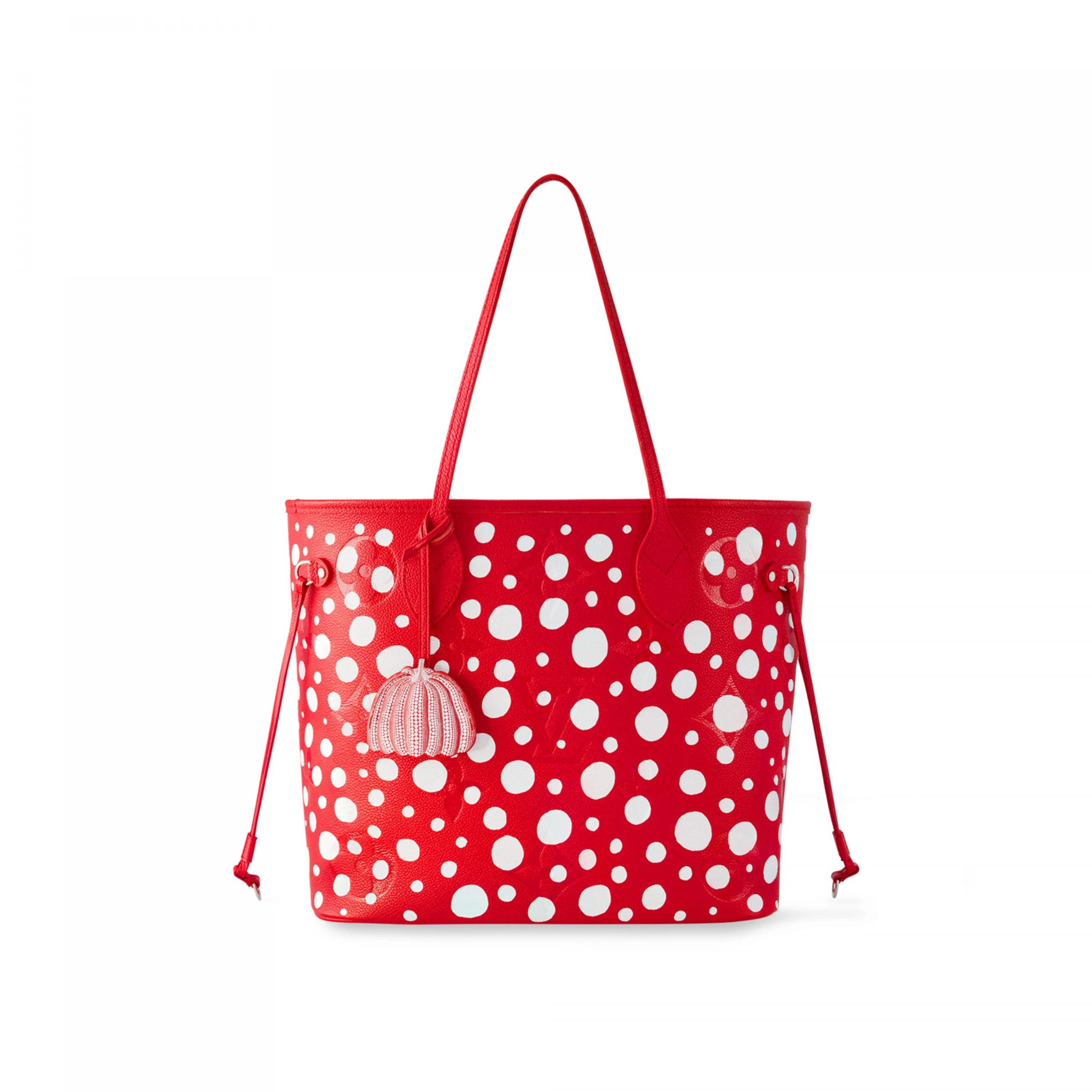 Louis Vuitton LV x YK Neverfull MM M46422 Rouge Blanc