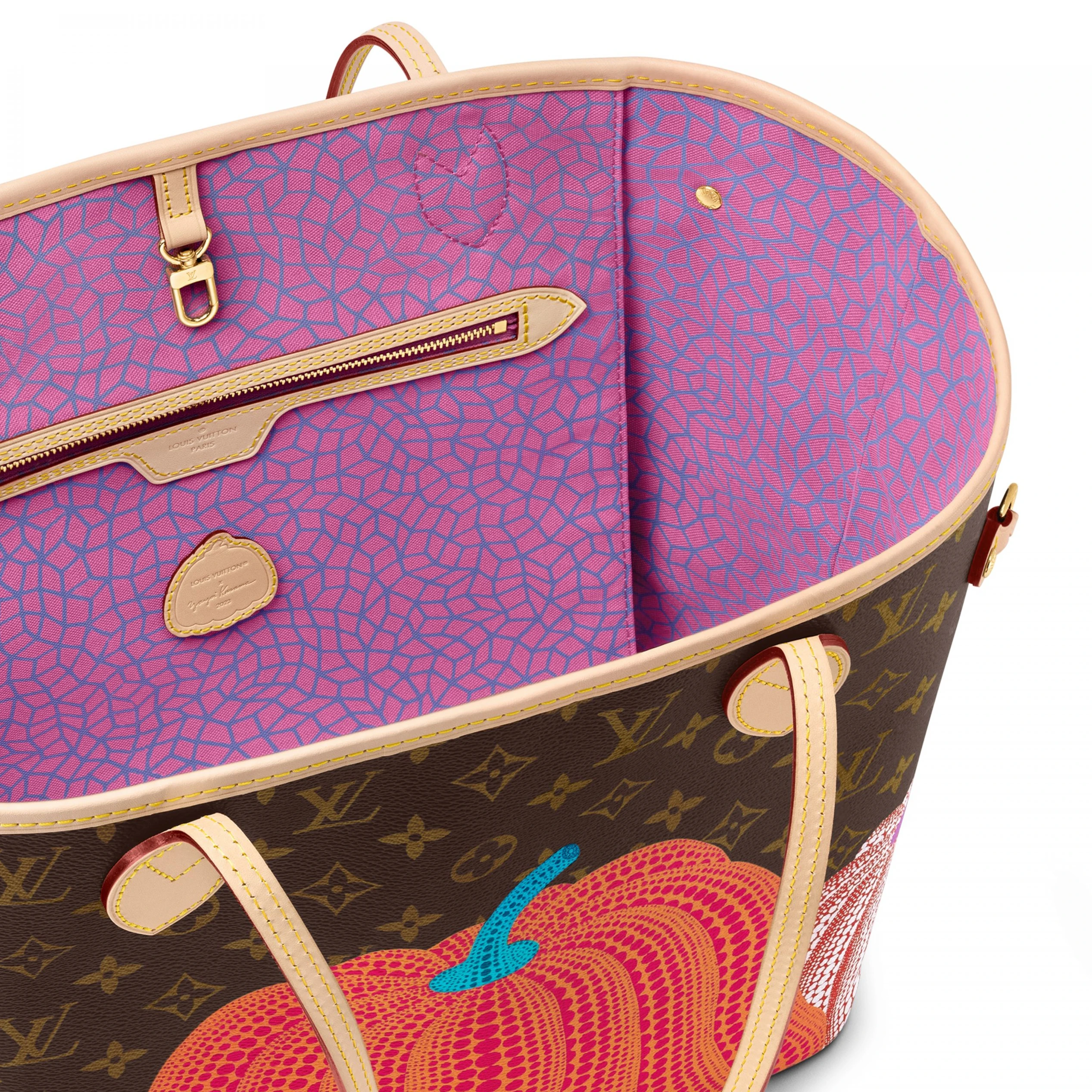 Mythick Louis Vuitton LV x YK Neverfull MM M46468 Pumpkin print