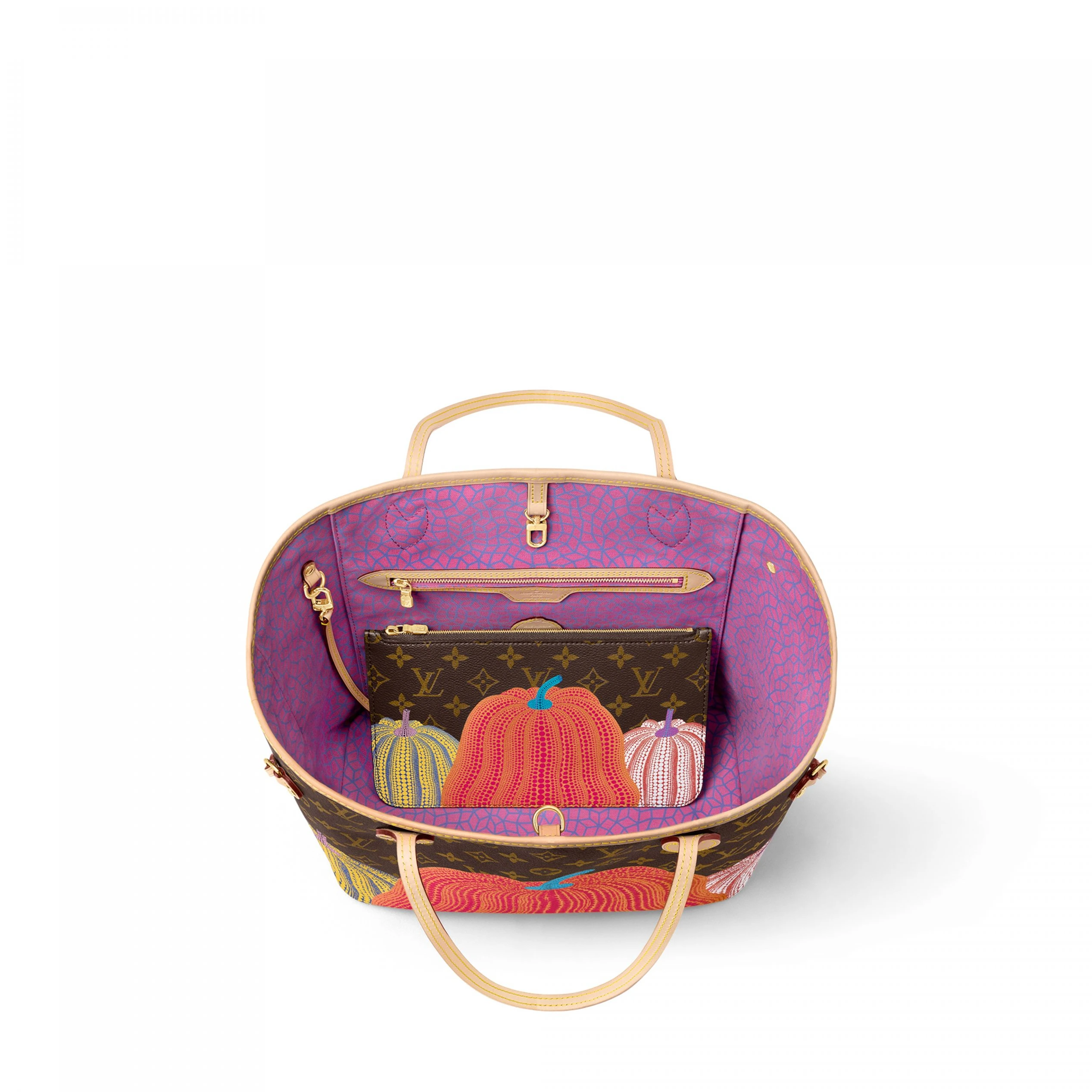 Mythick Louis Vuitton LV x YK Neverfull MM M46468 Pumpkin print